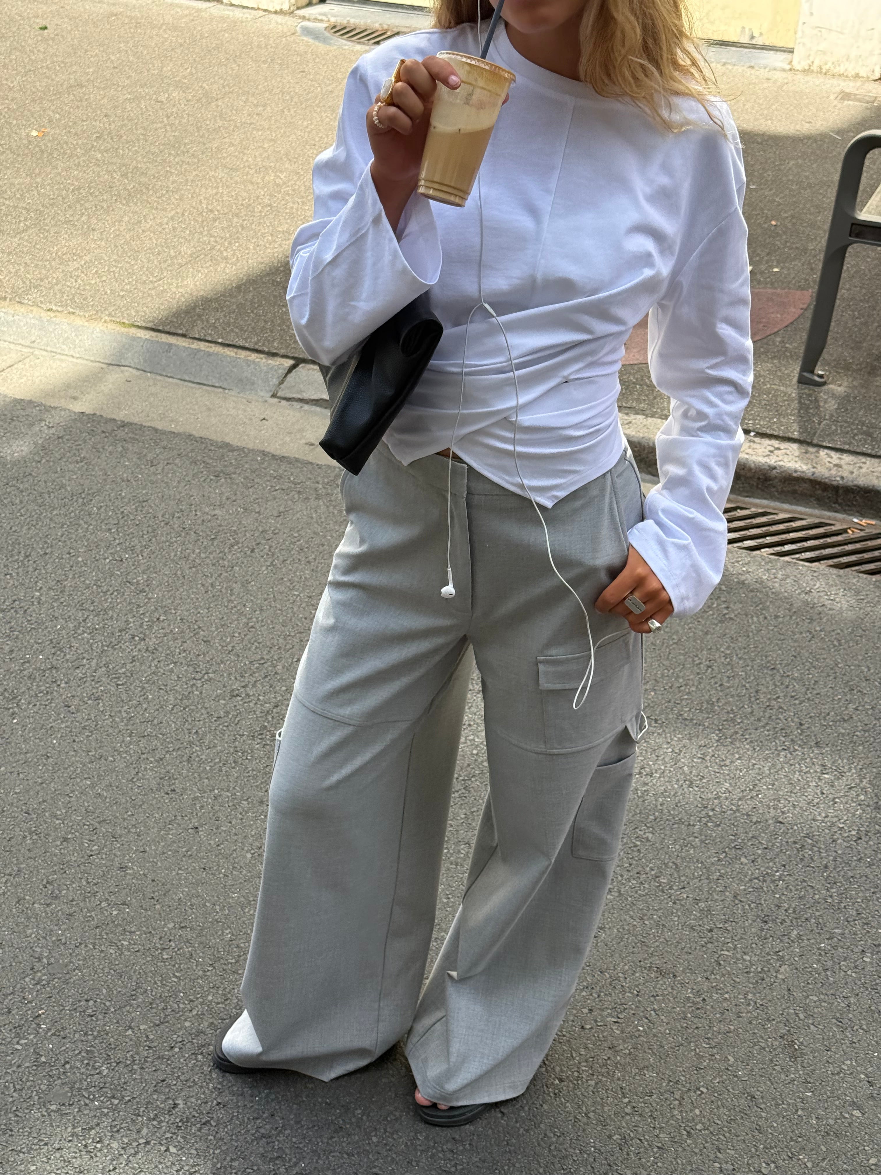 Phoebe | Cargo Trousers Grey