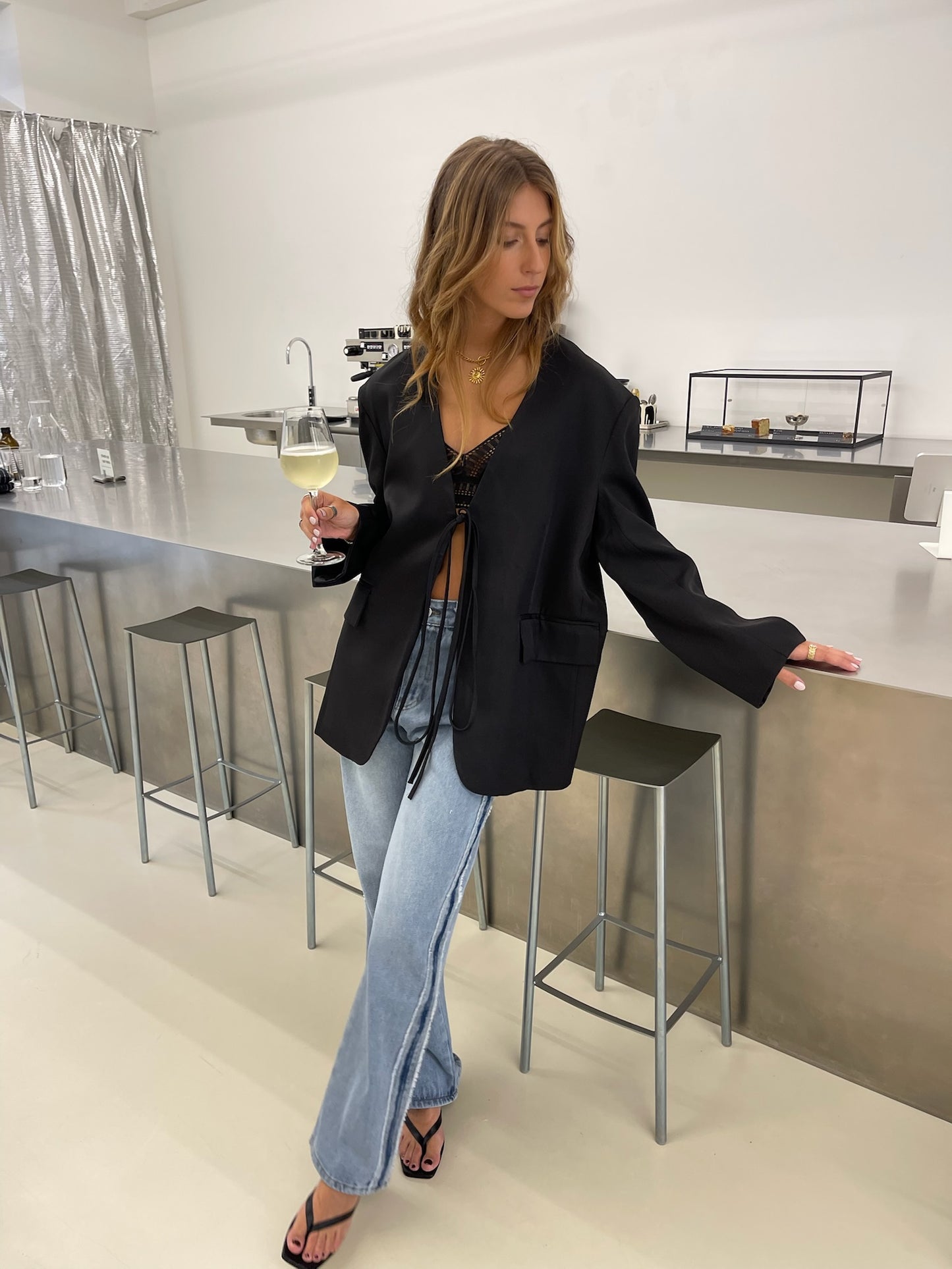 Emmy | Oversized Tie Blazer