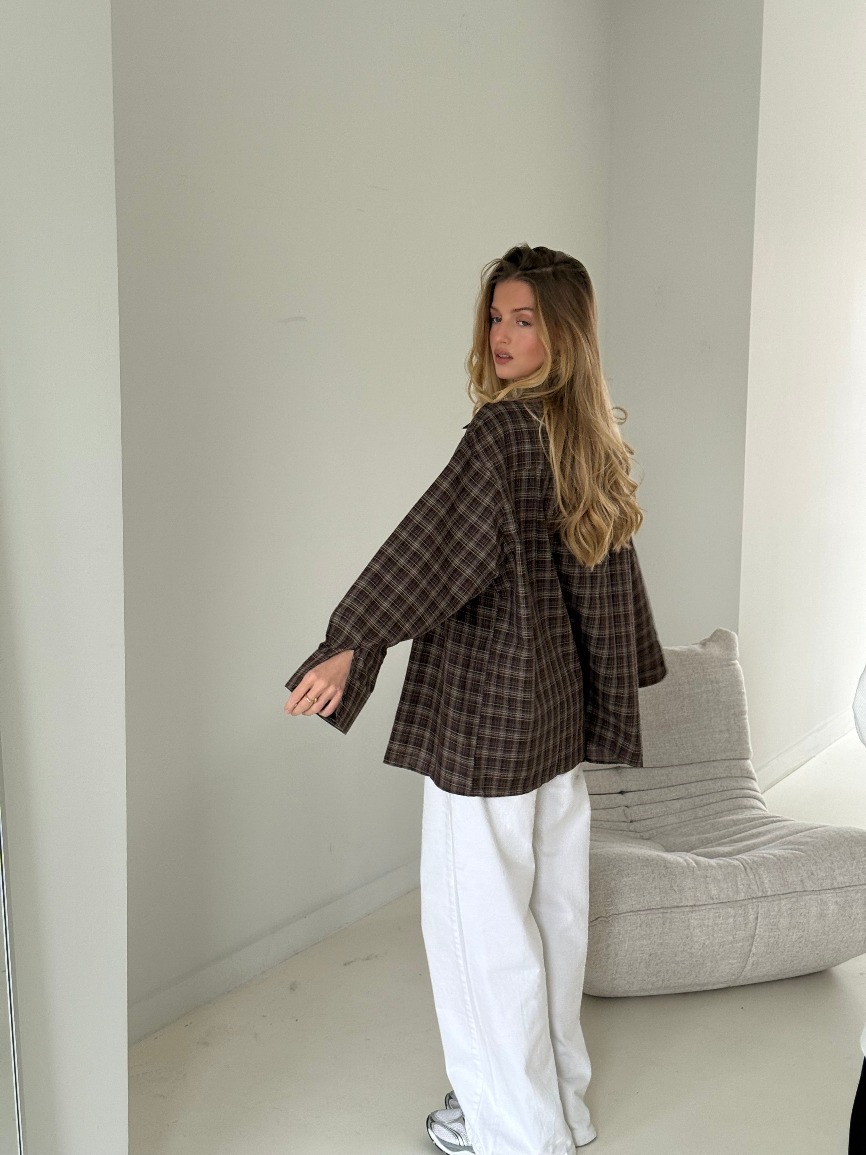Audrey | Plaid Oversized Shirt