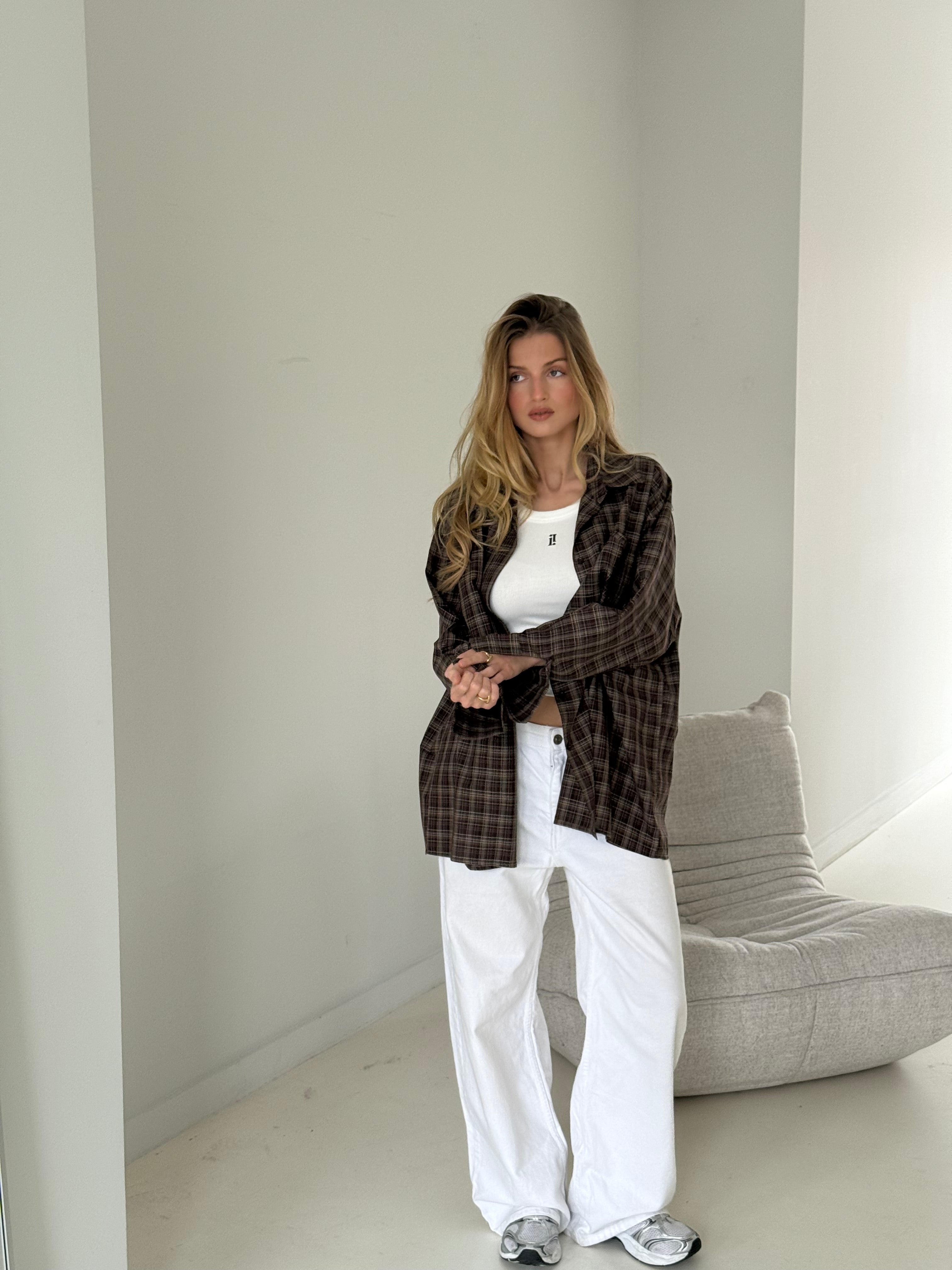 Audrey | Plaid Oversized Shirt