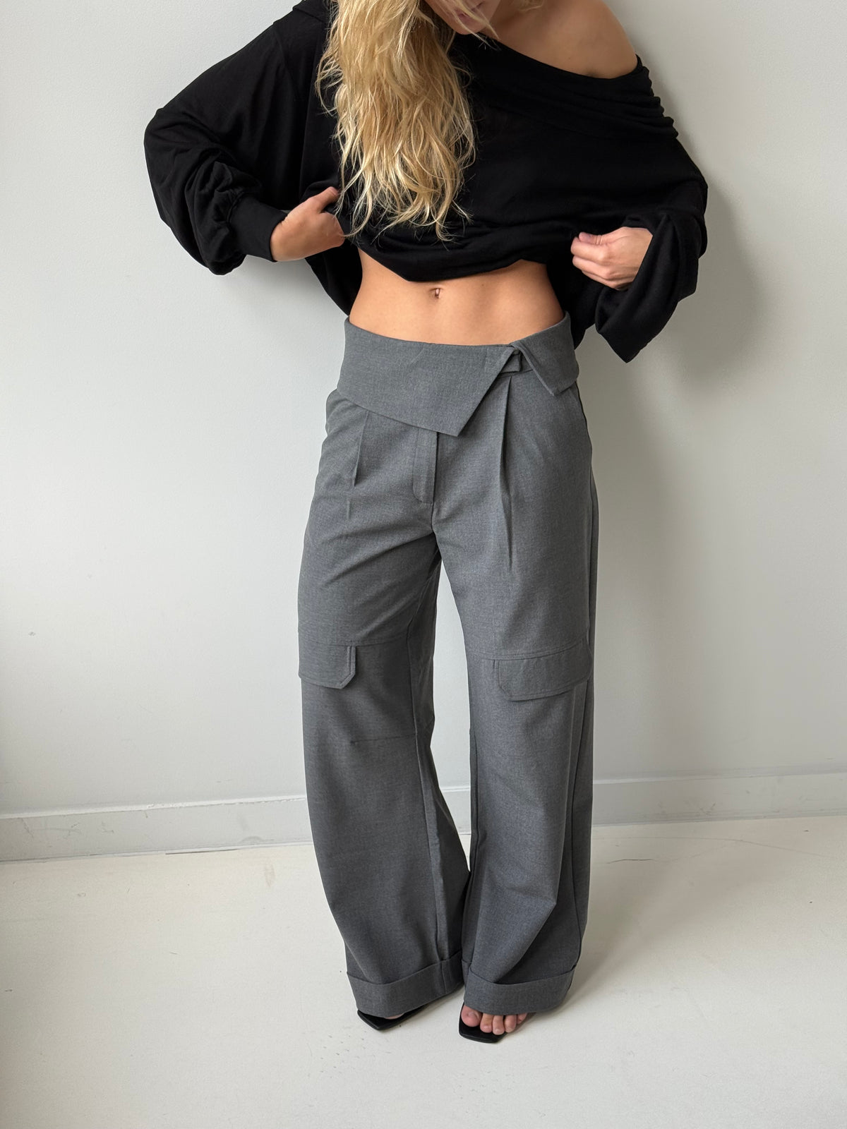 Paisley | Cargo Trousers Dark Grey