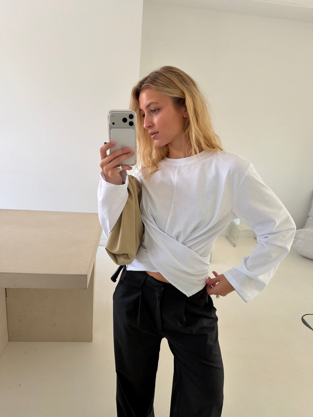 Adria | Wrapped Longsleeve Shirt