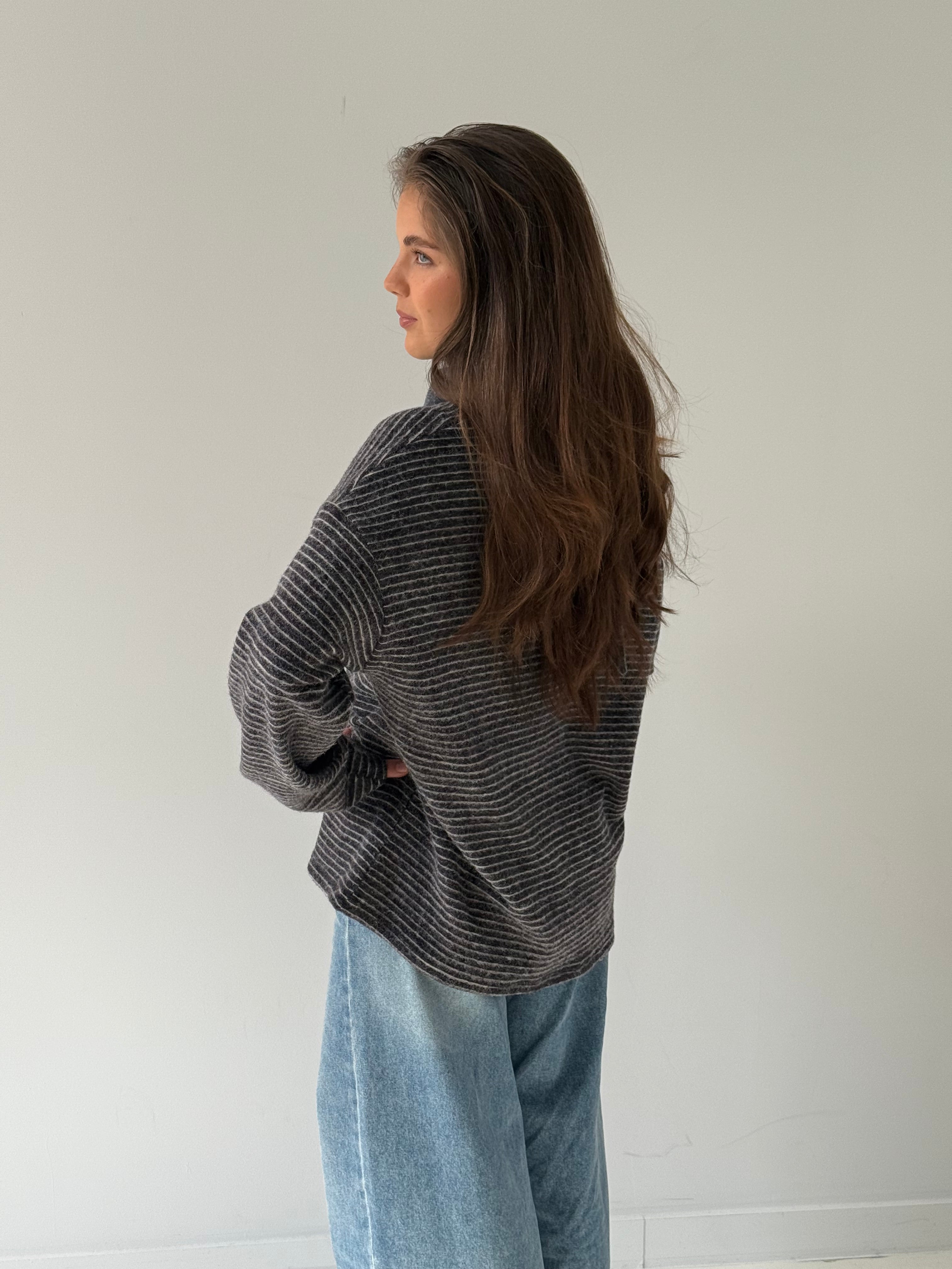 Bree | Striped Knit Pullover