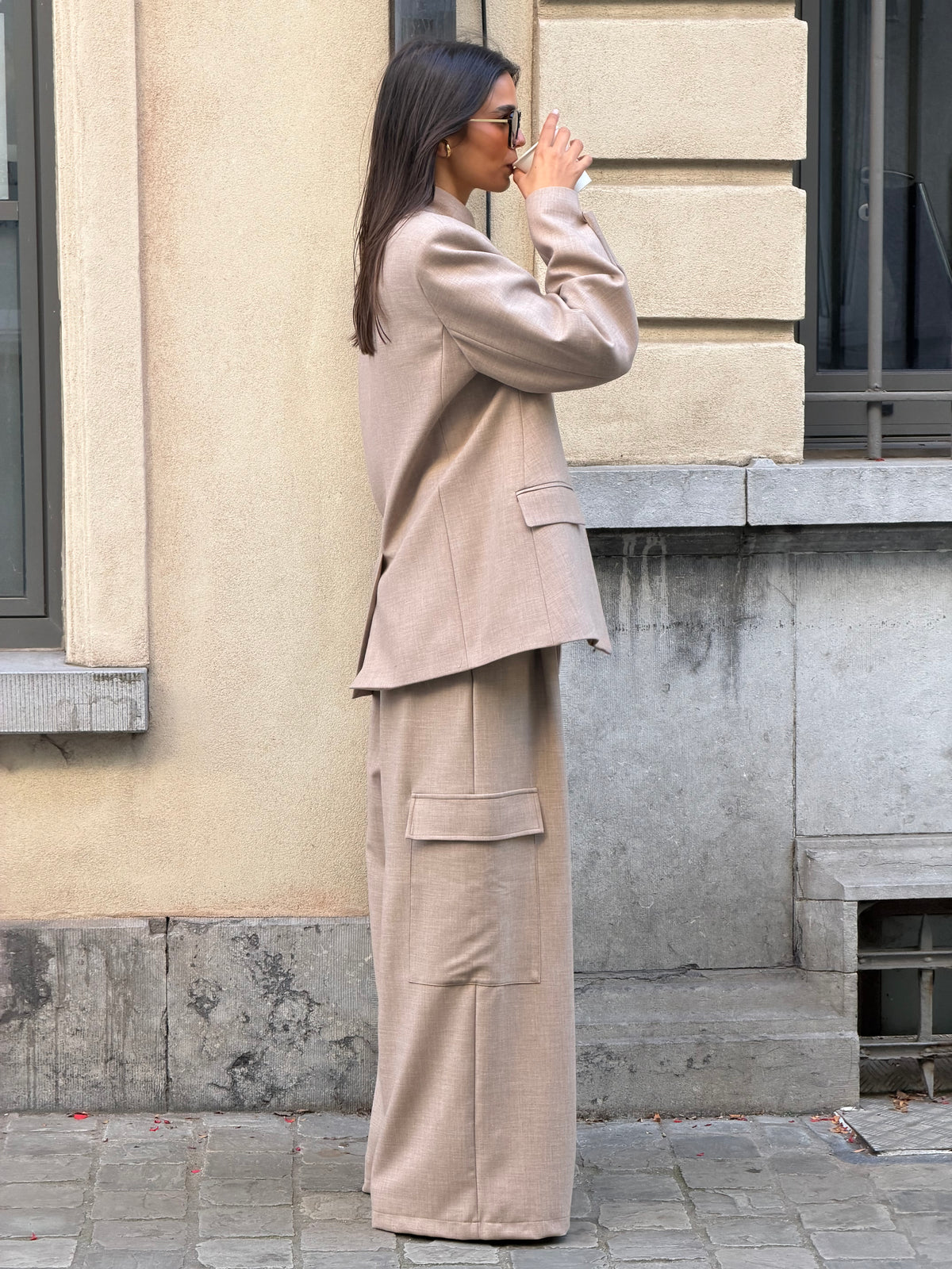 Parker | Cargo Trousers - Beige