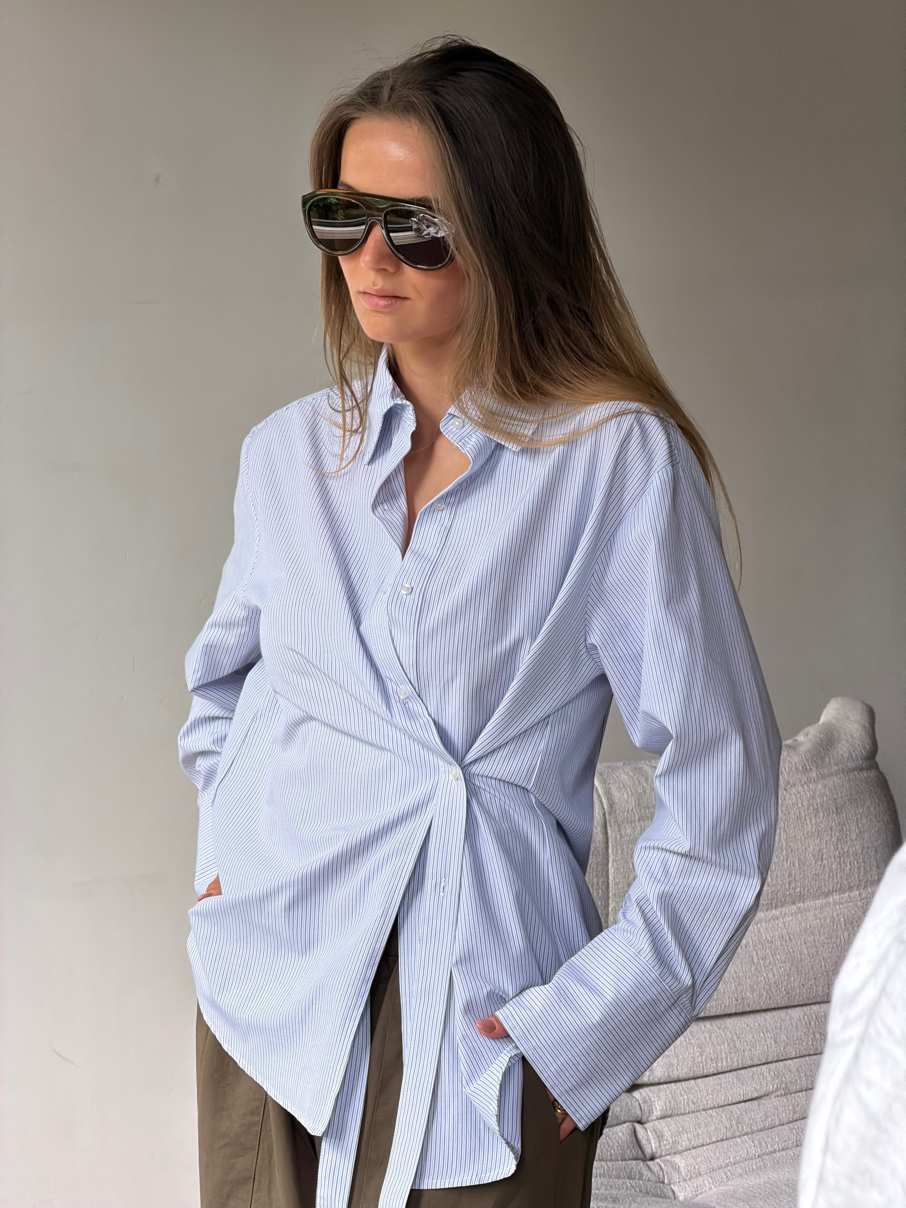 Avery | Wrapped Ribbon Shirt