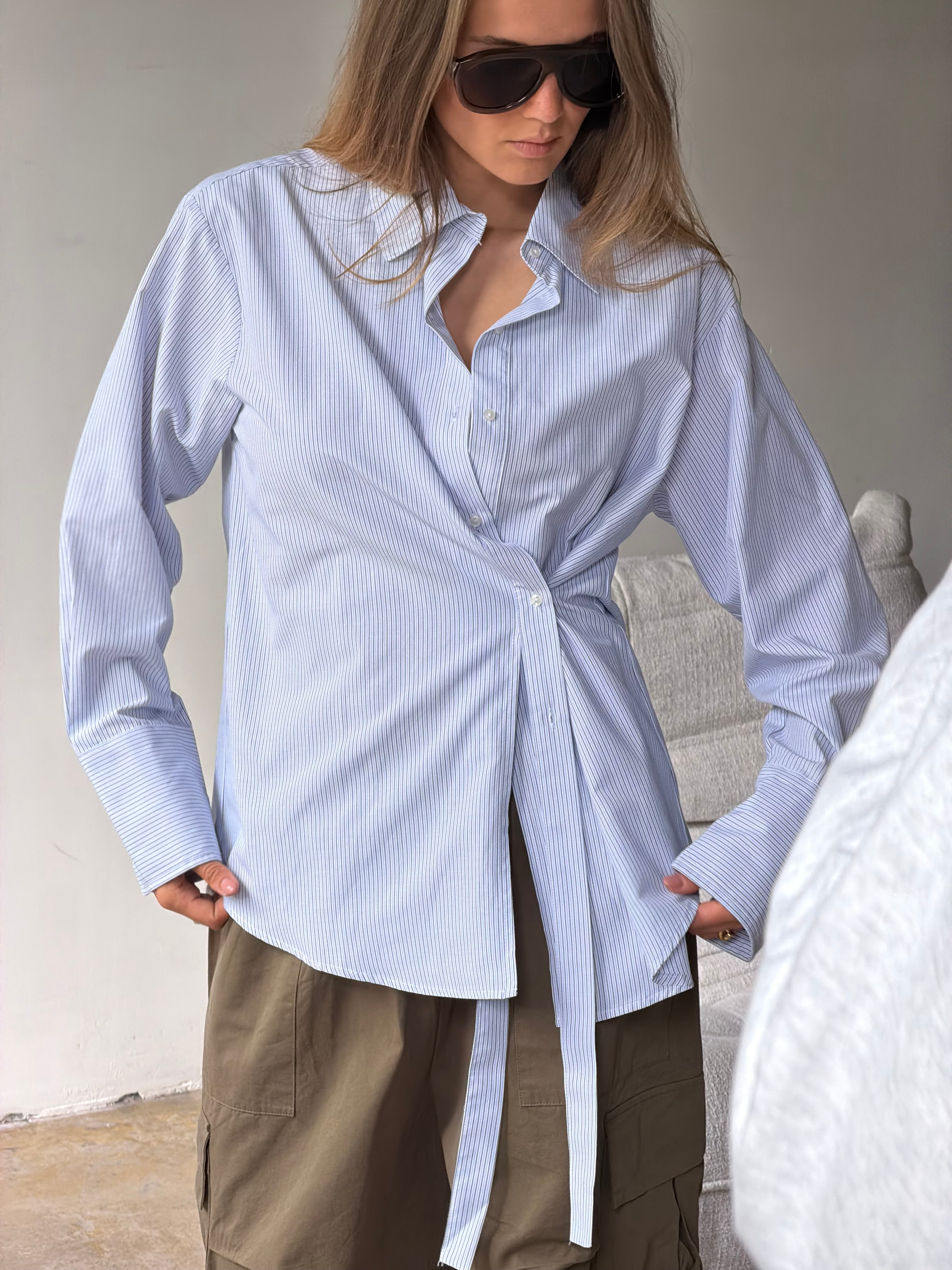 Avery | Wrapped Ribbon Shirt