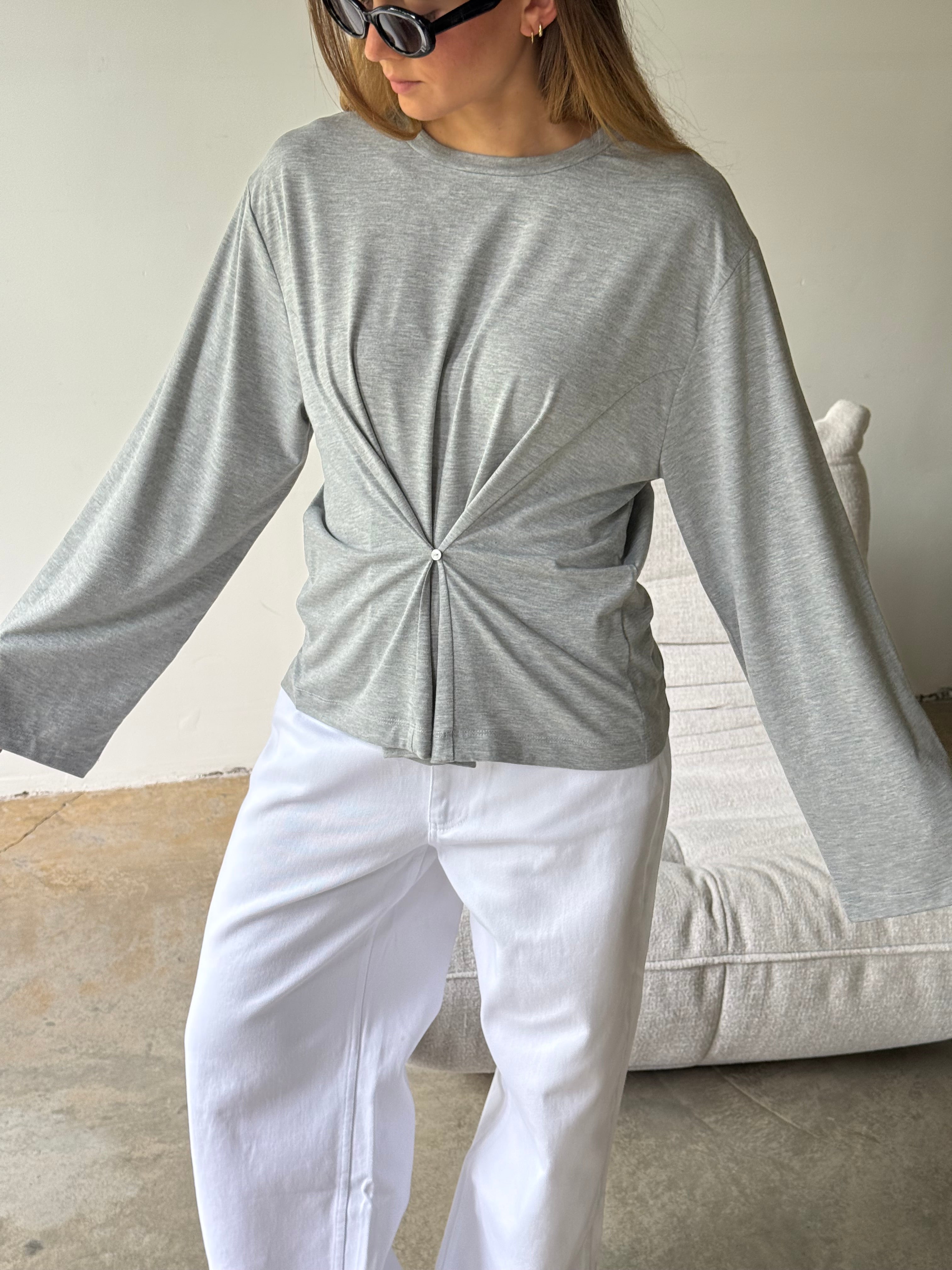 Adelle | Buttoned Wrap Longsleeve
