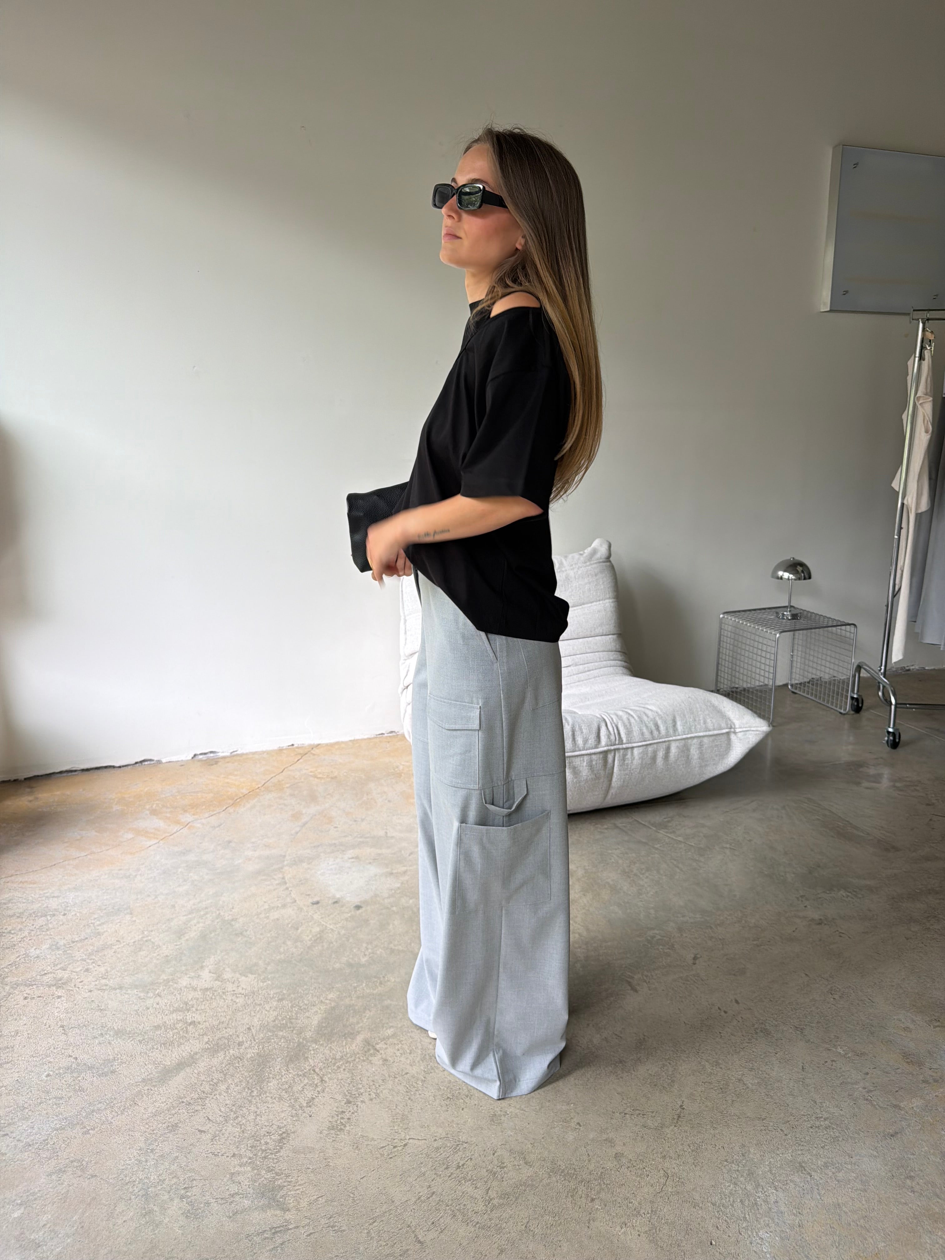 Phoebe | Cargo Trousers Grey