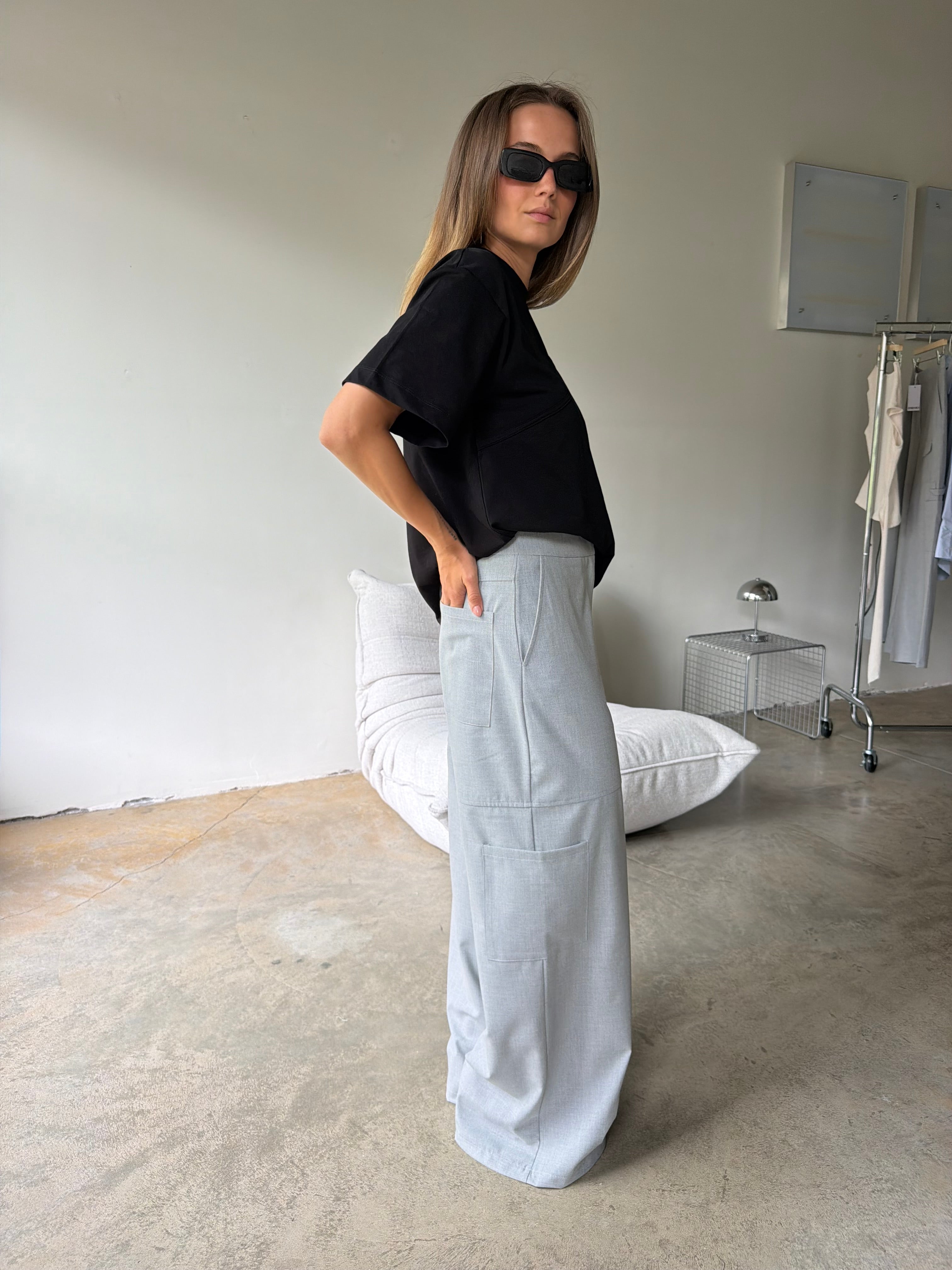 Phoebe | Cargo Trousers Grey