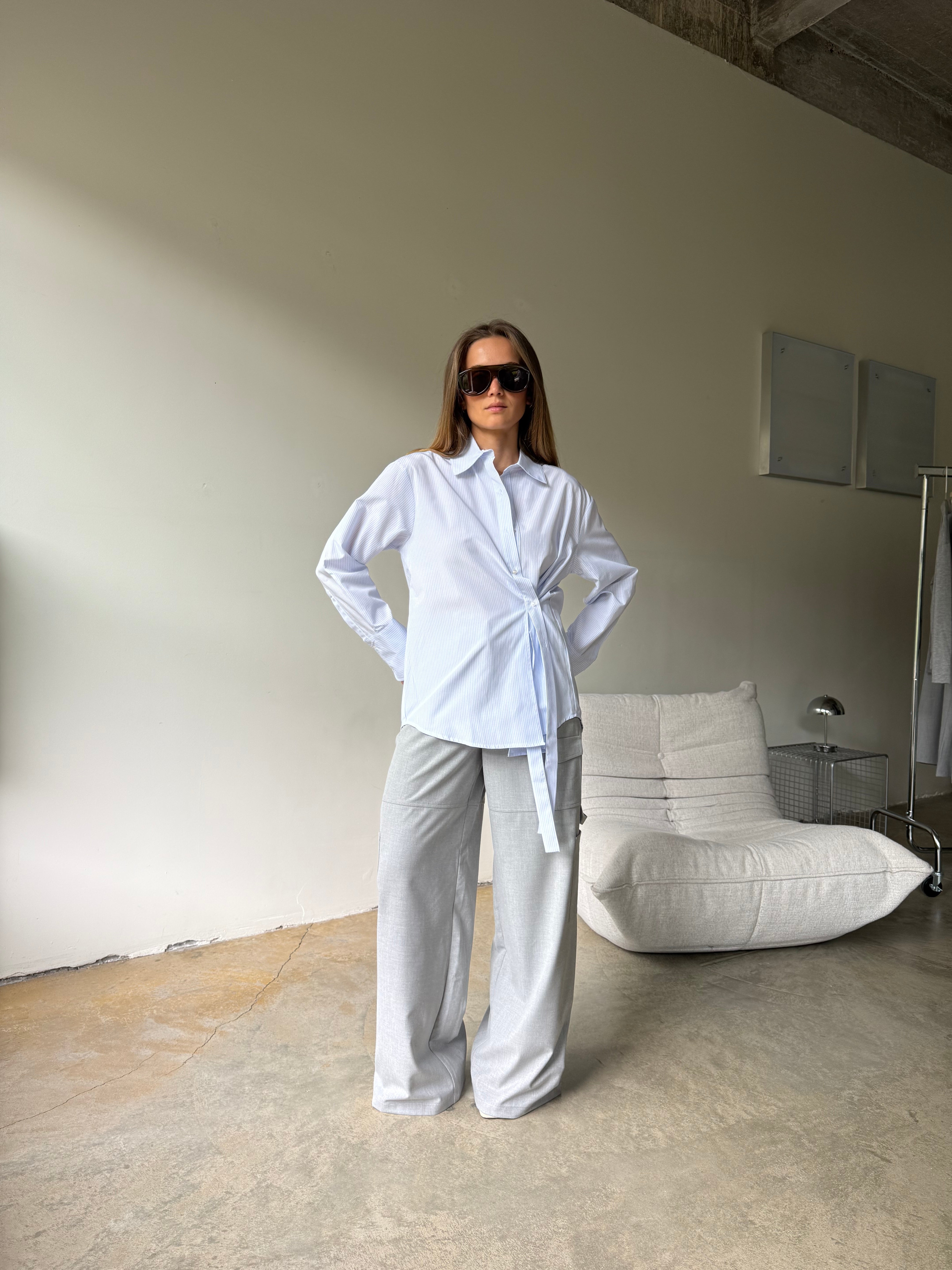Phoebe | Cargo Trousers Grey