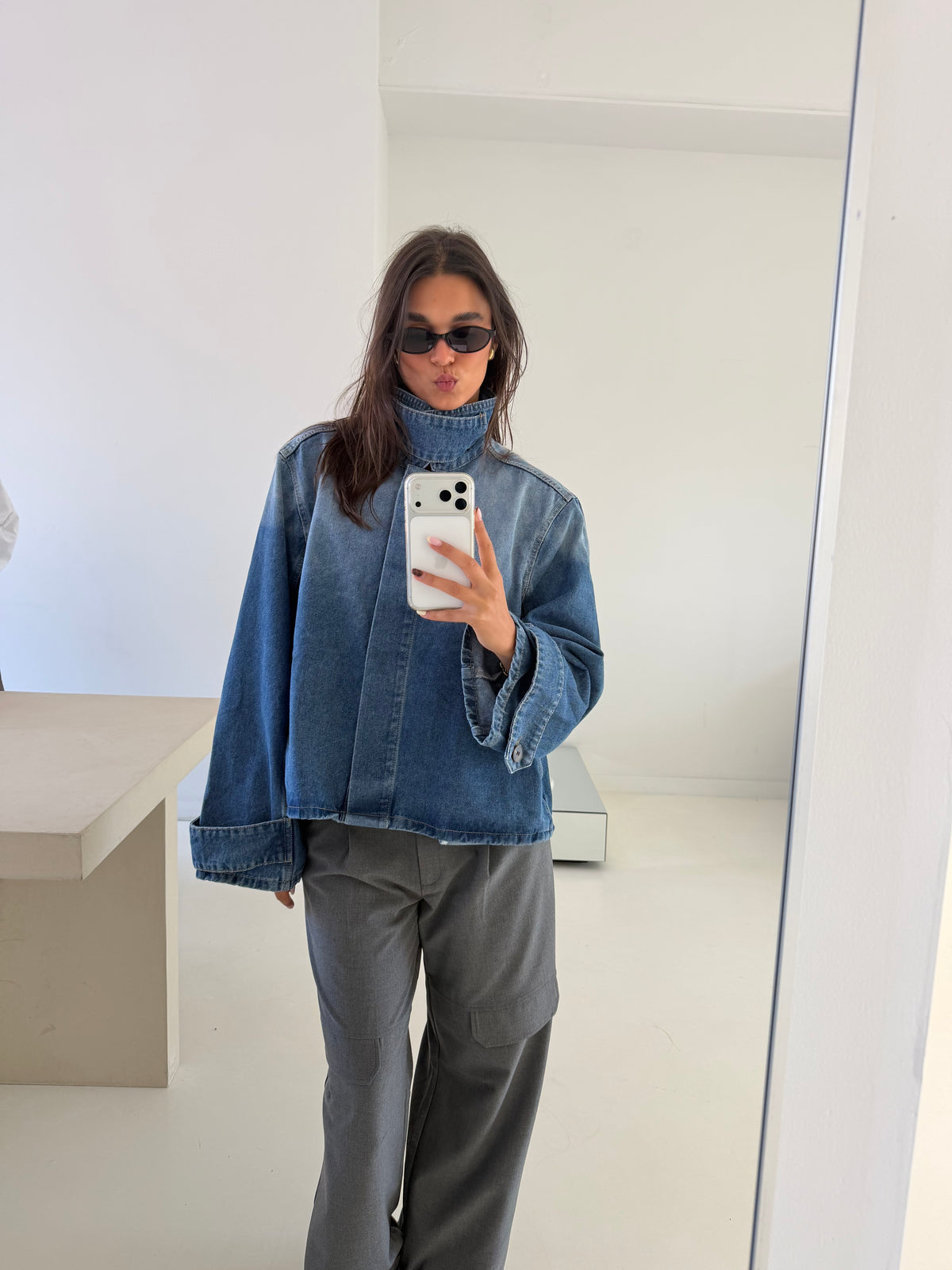 Elin | Denim Collar Jacket