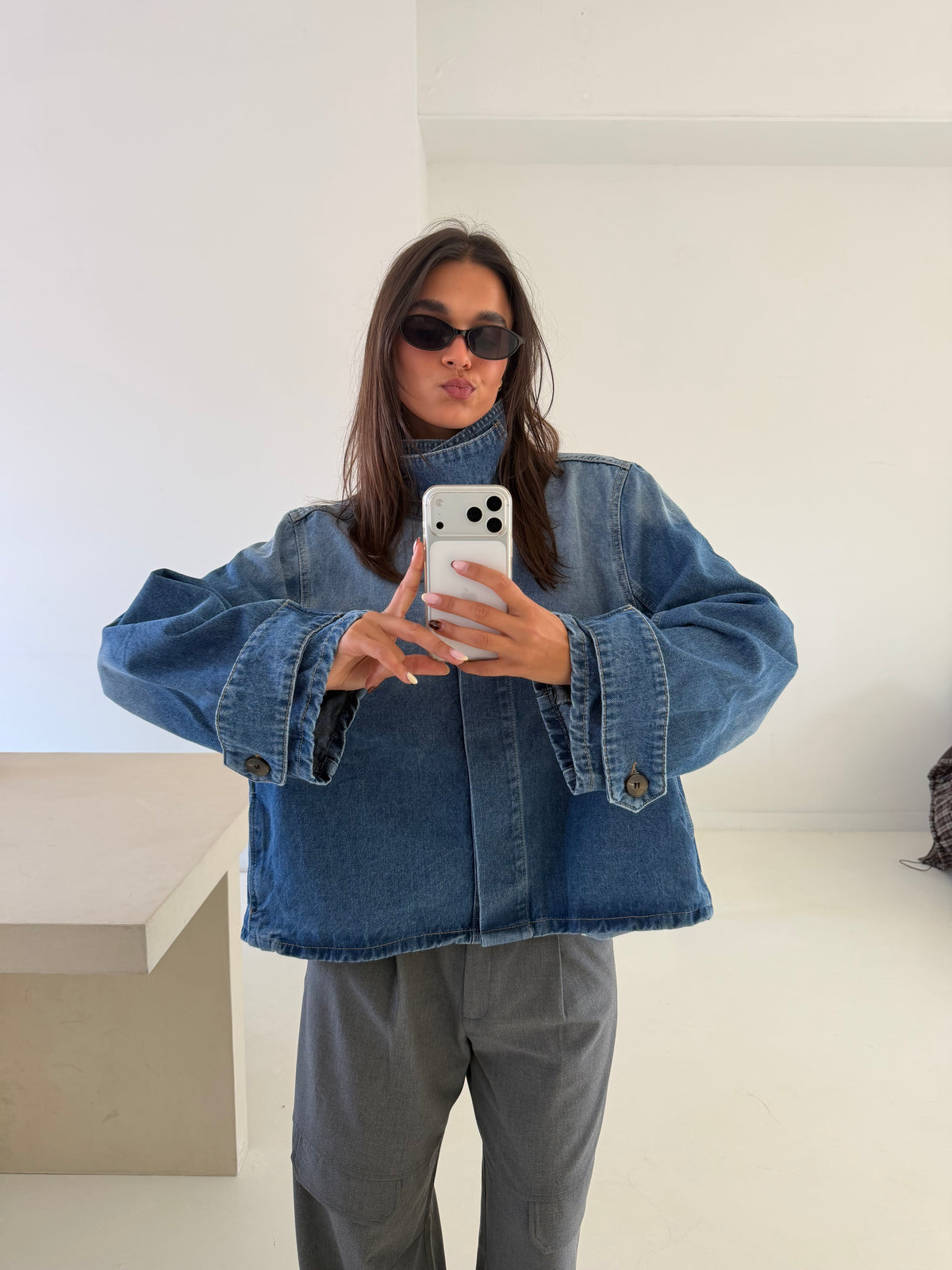 Elin | Denim Collar Jacket