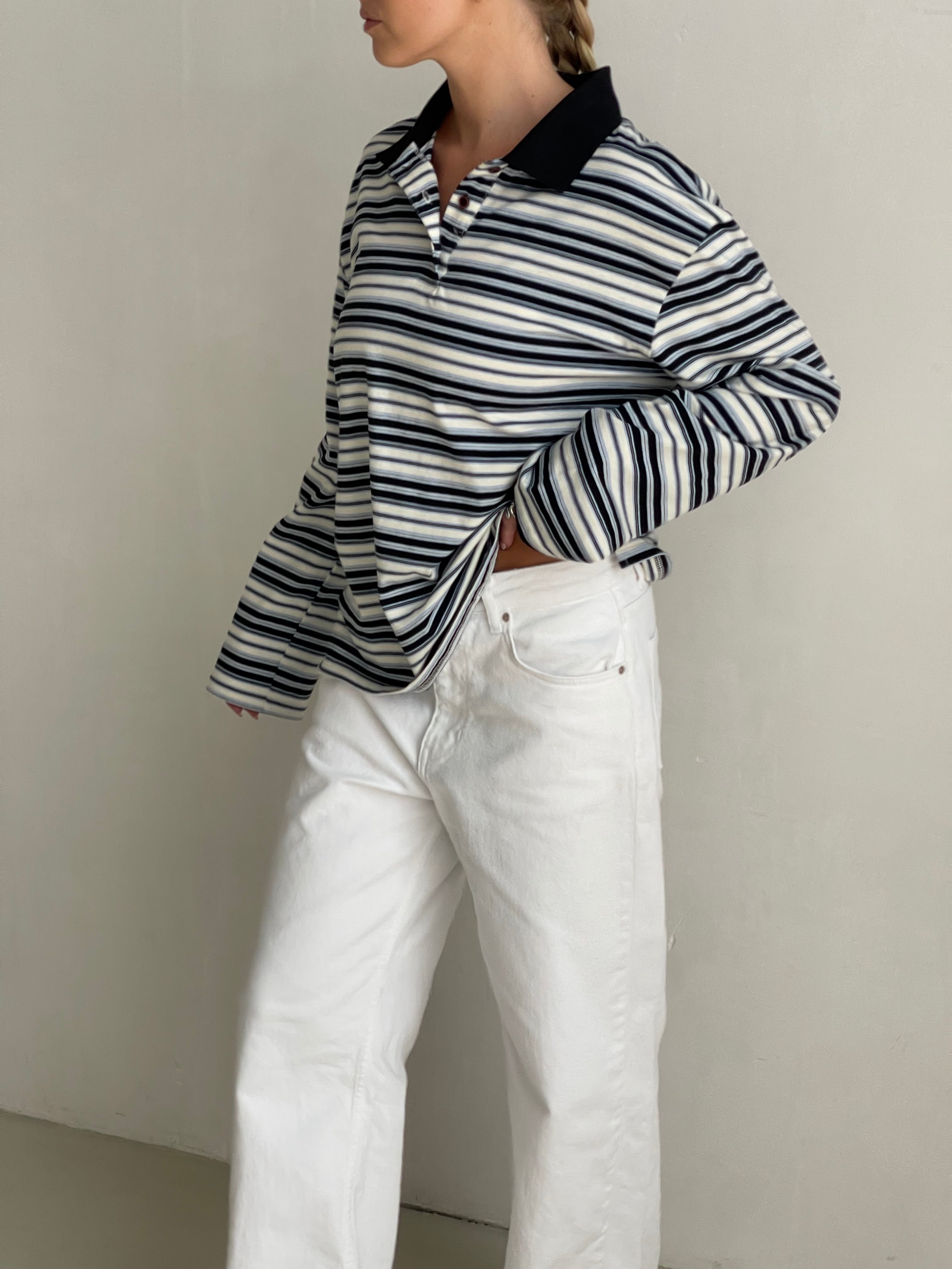 Bailee | Striped Polo Shirt