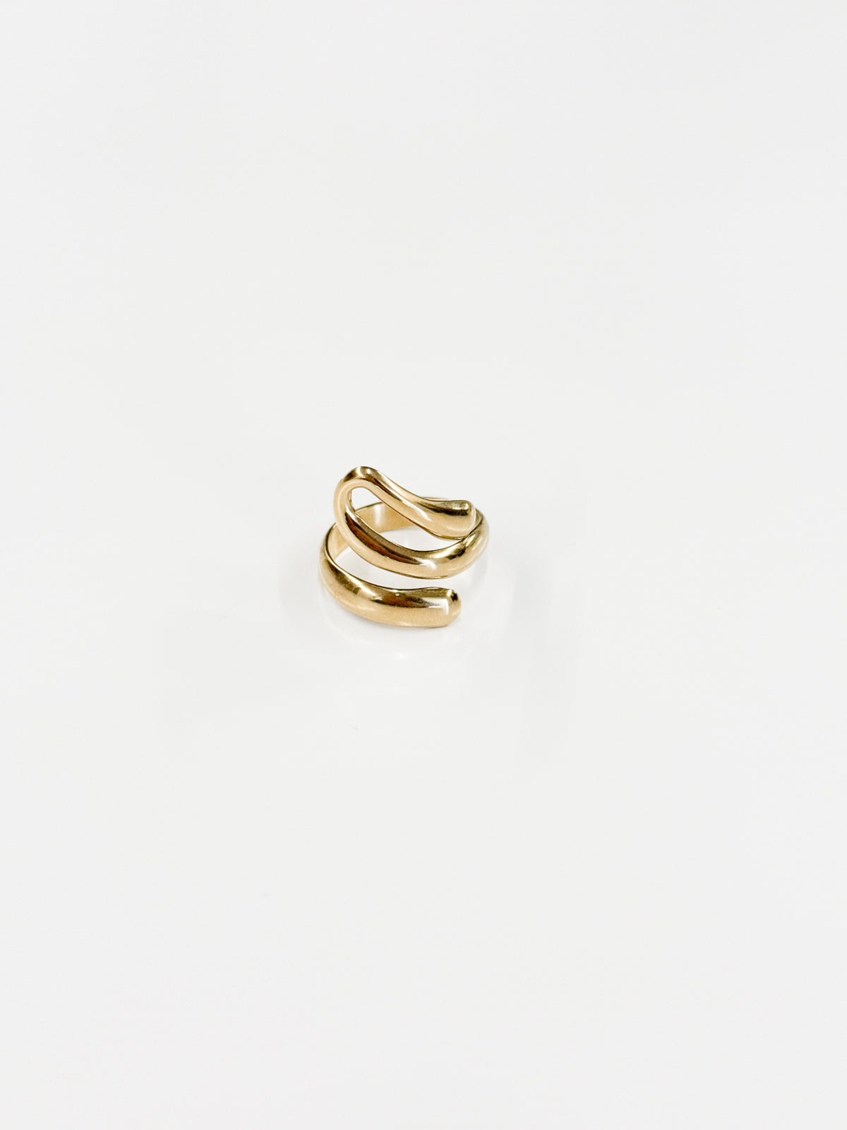 Selene | Curly Ring - Gold