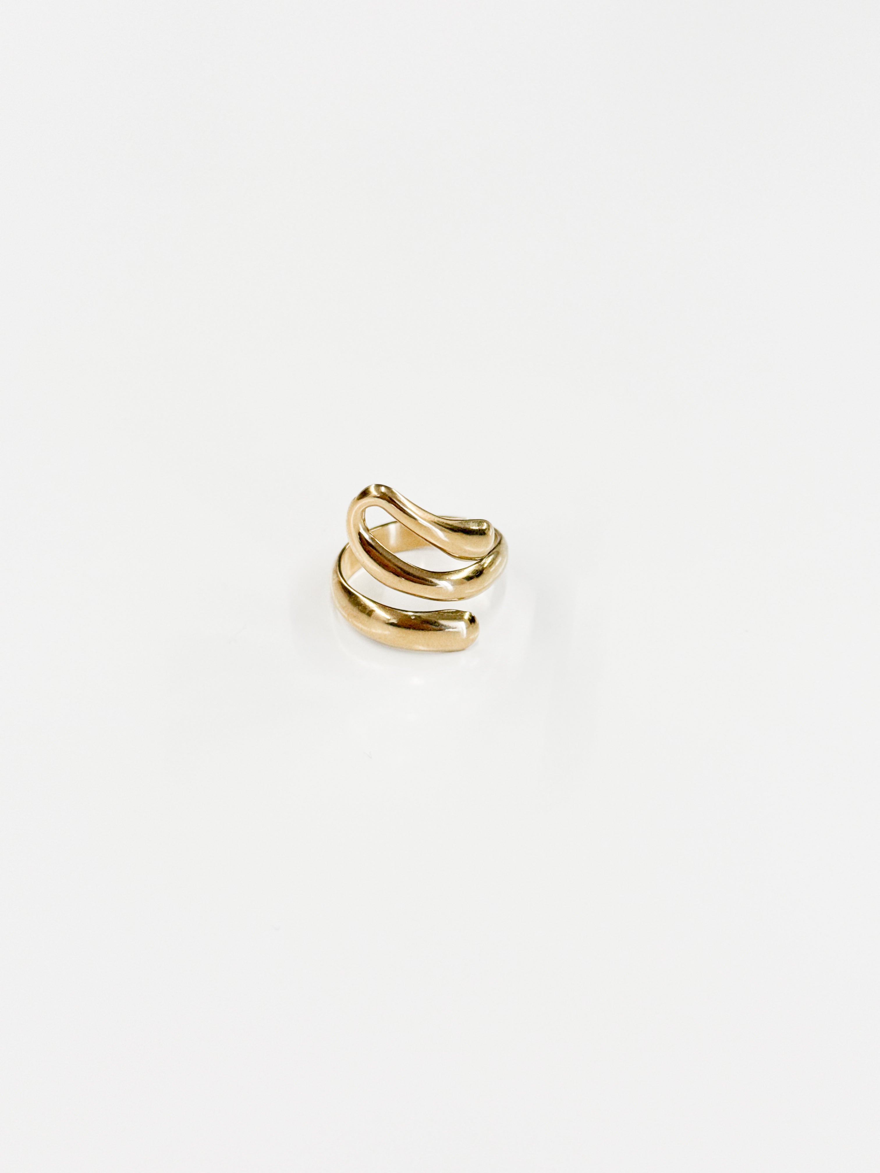 Selene | Curly Ring - Gold