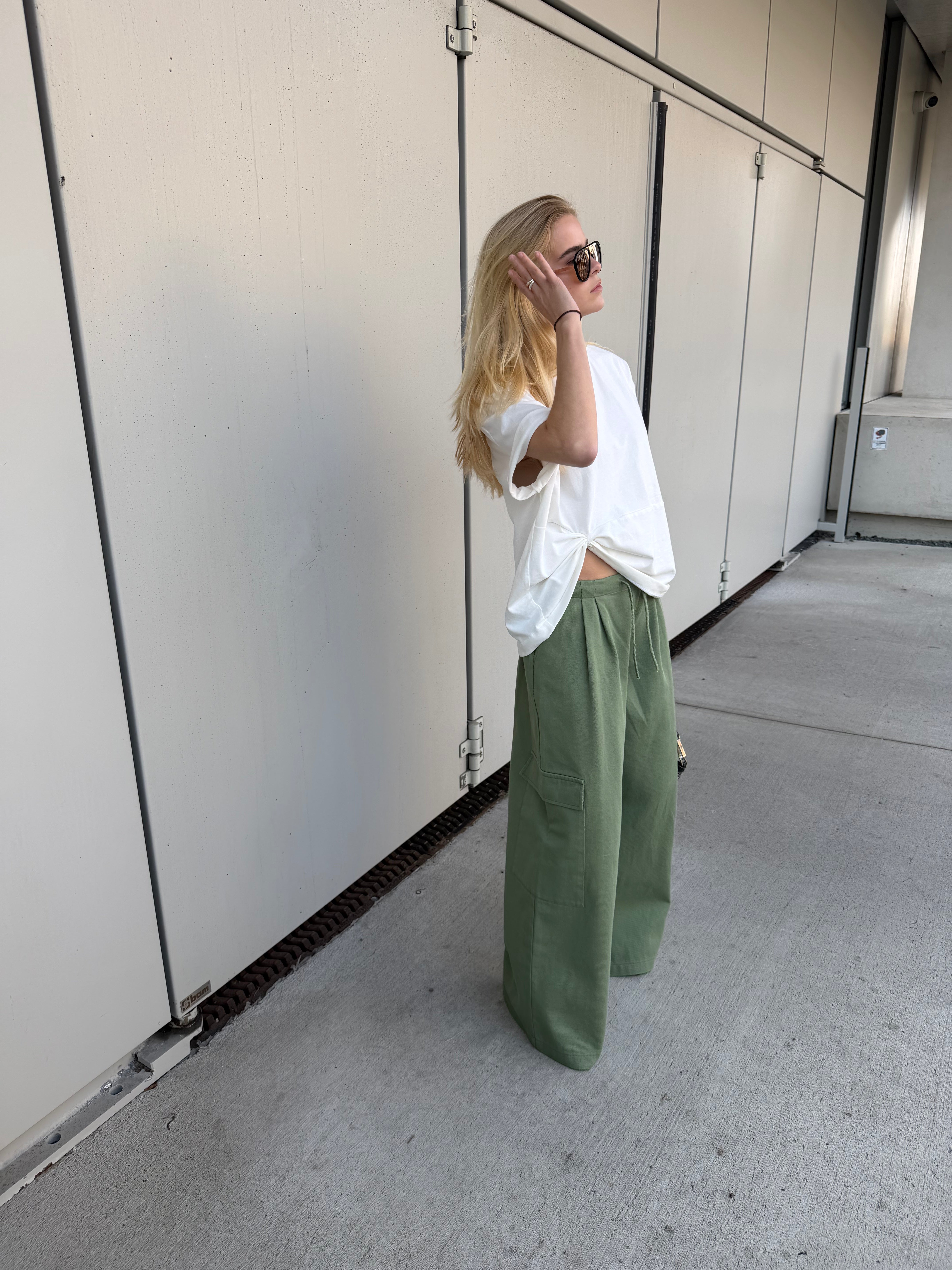 Parker | Cargo Trousers - Denim Army Green