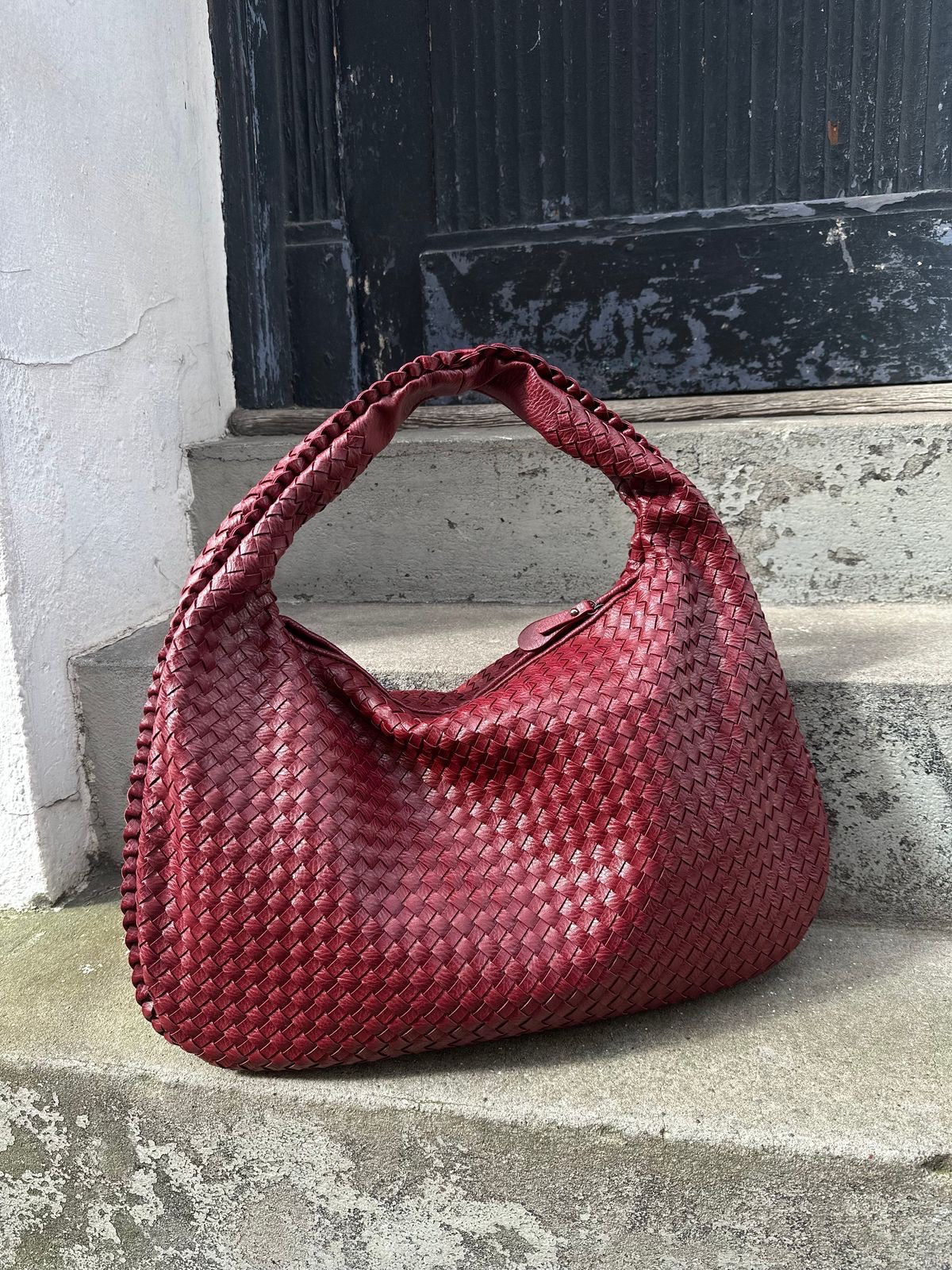 Lane | Woven Bag - Red