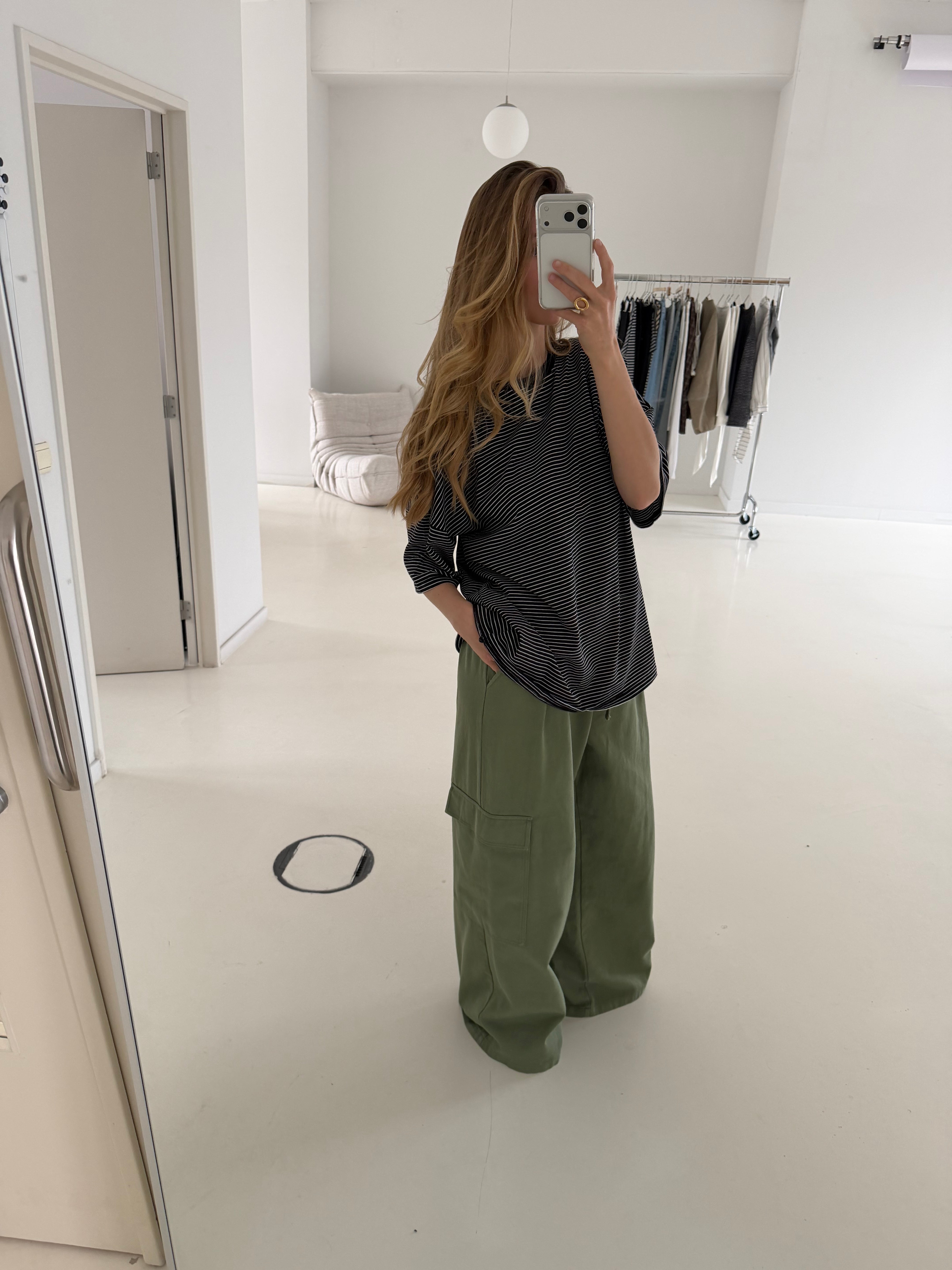 Parker | Cargo Trousers - Denim Army Green