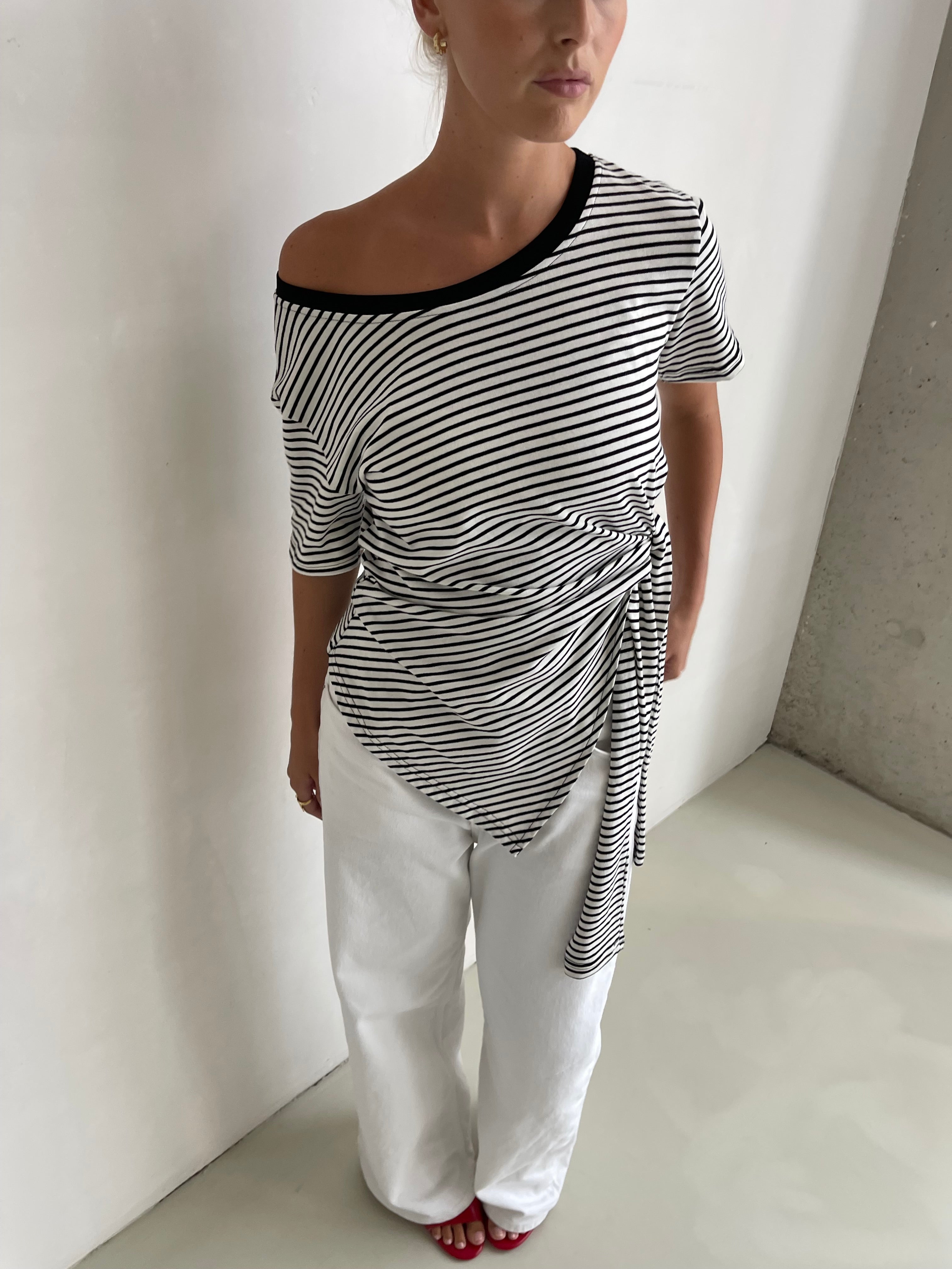 Adam | Wrapped Striped Tshirt