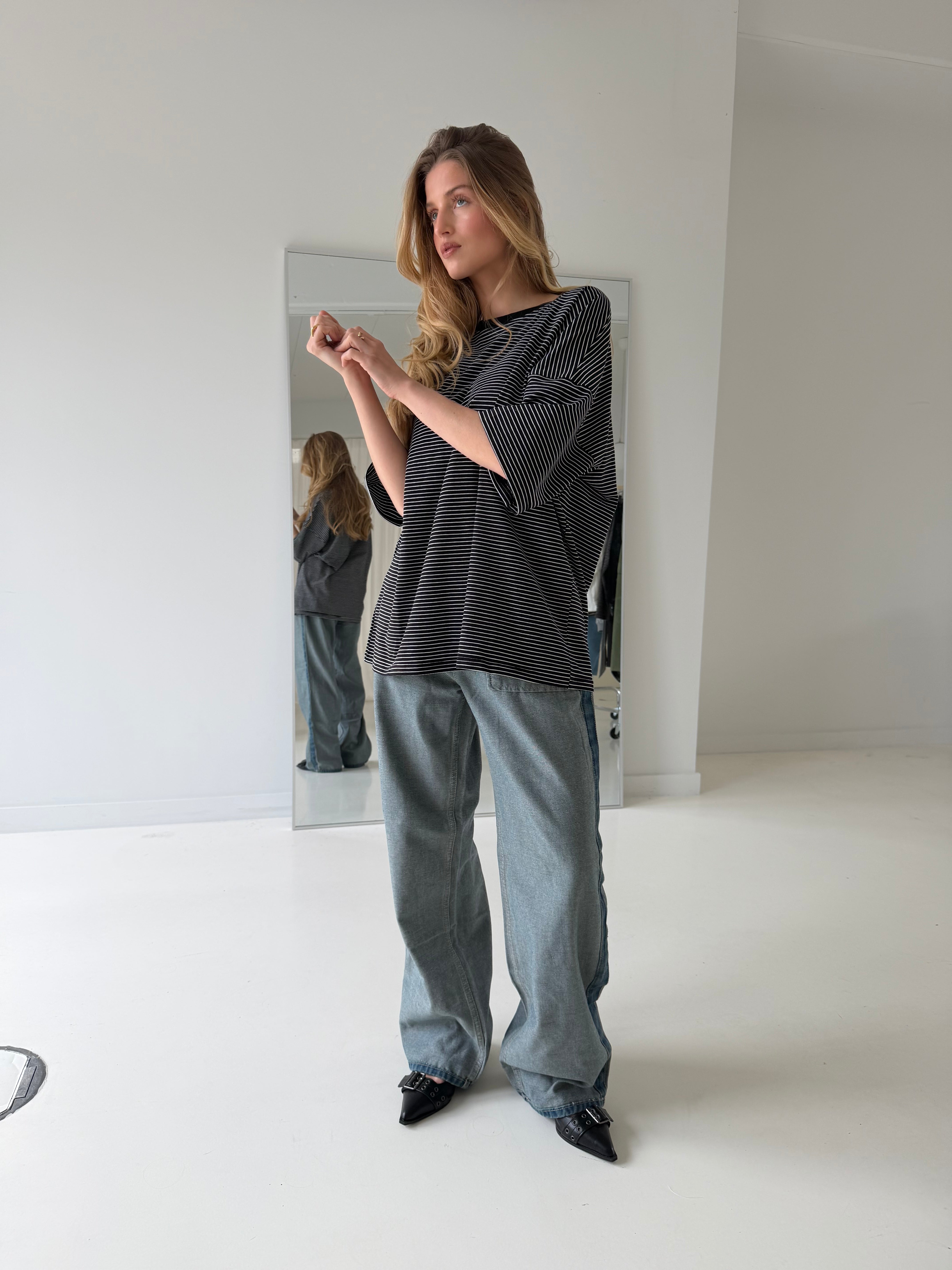 Paige | Patchwork Denim Trousers