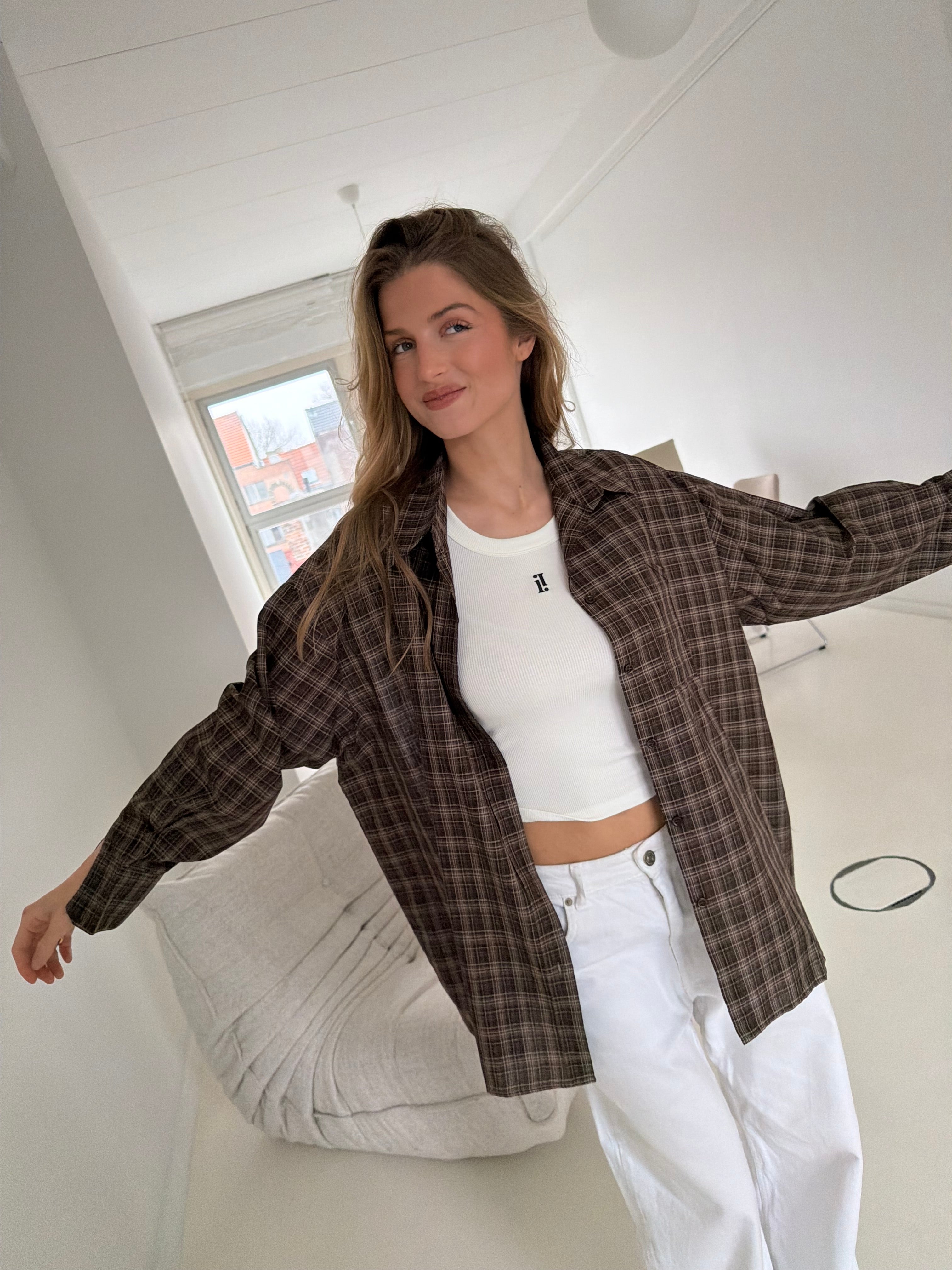 Audrey | Plaid Oversized Shirt