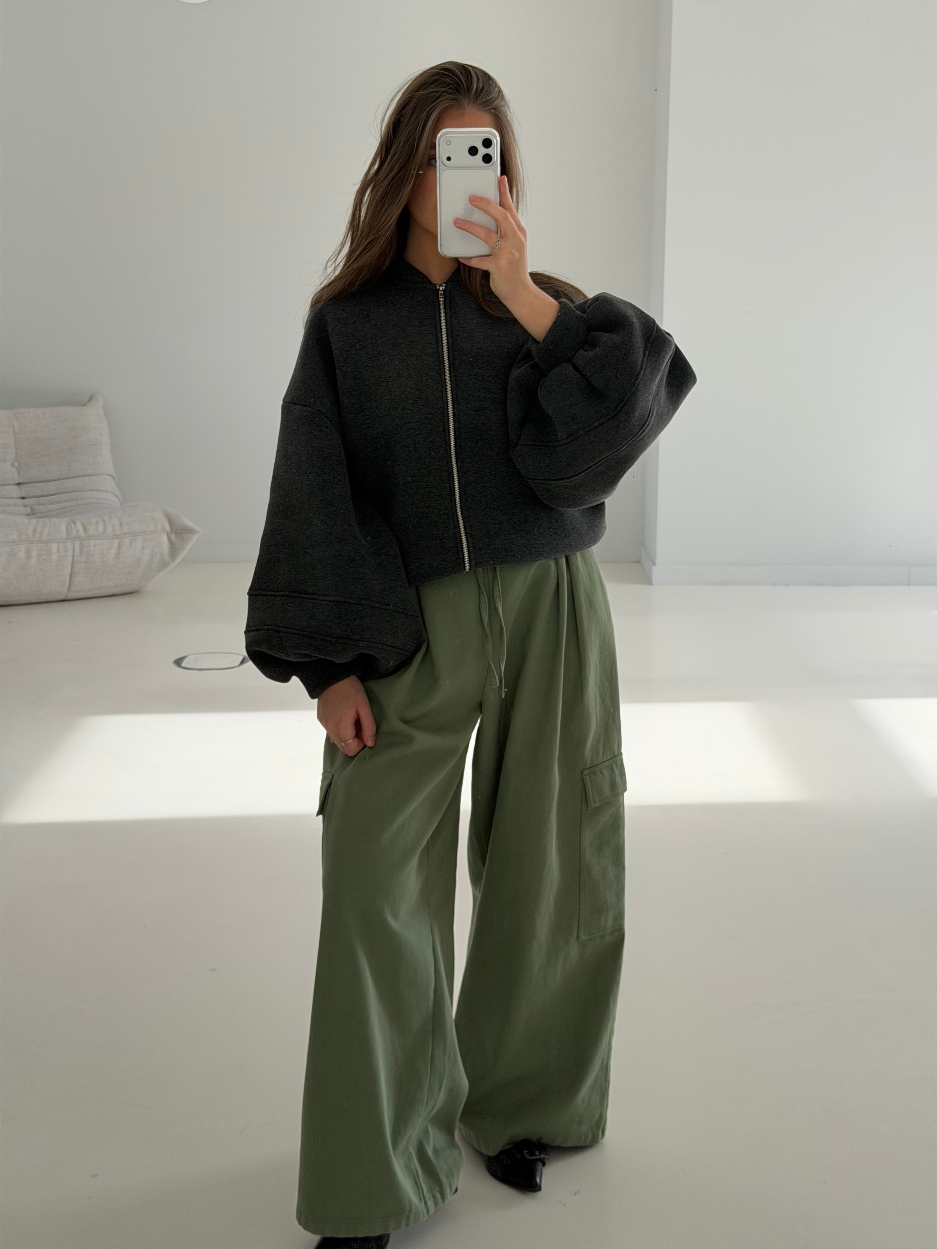 Parker | Cargo Trousers - Denim Army Green