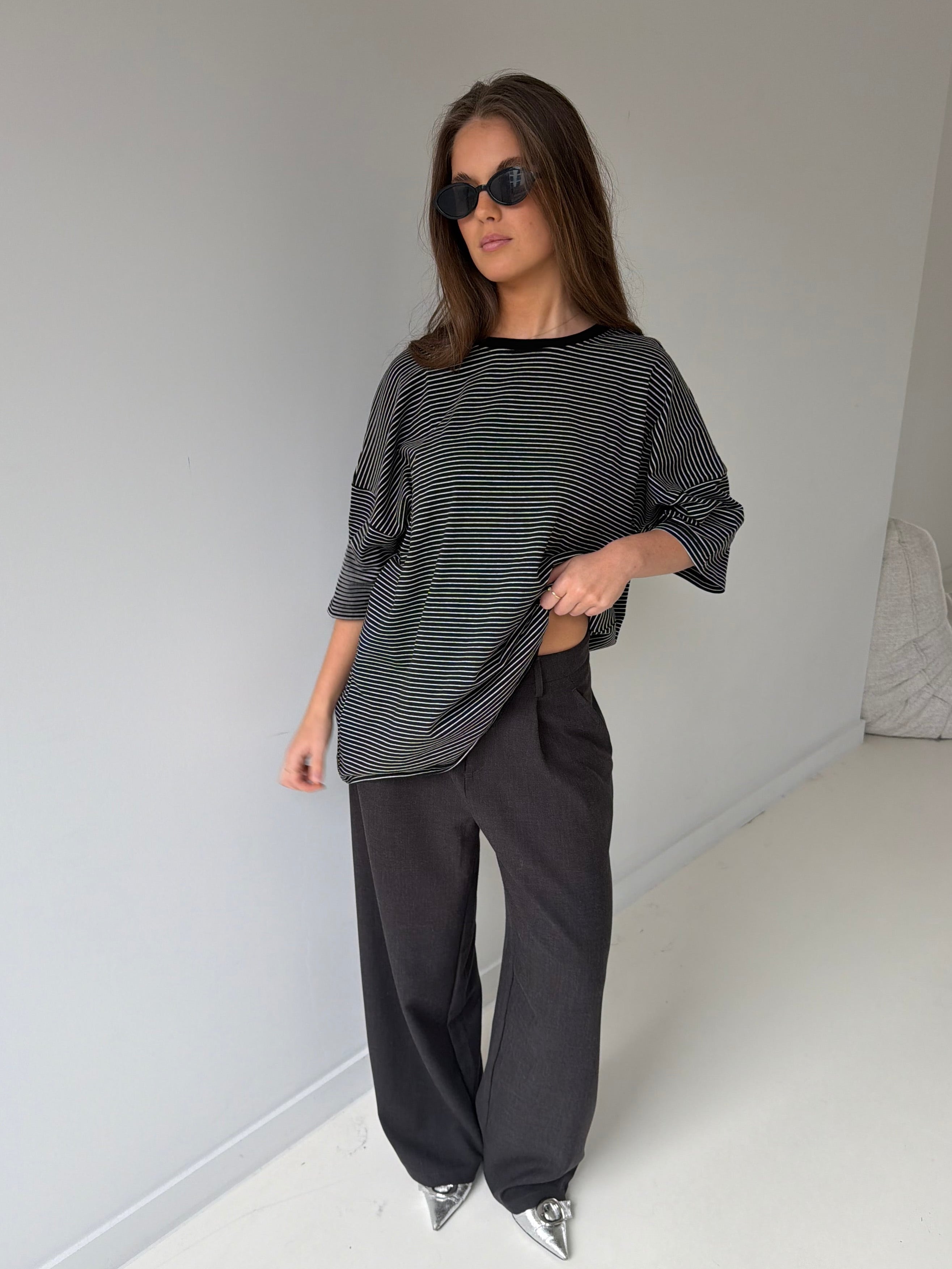 Aimée | Oversized Striped Tshirt