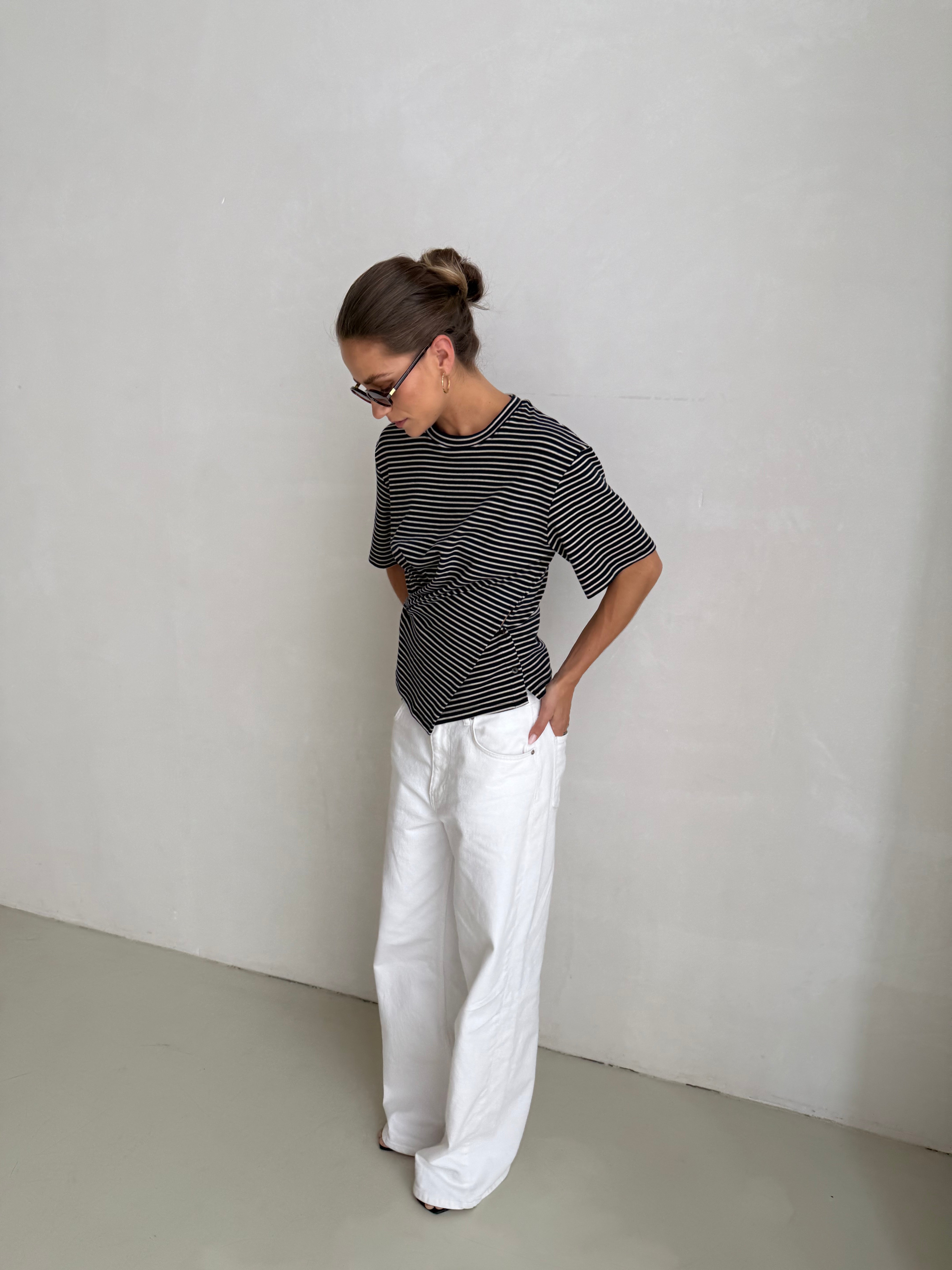 Alyse | Wrapped Tshirt Dark Blue
