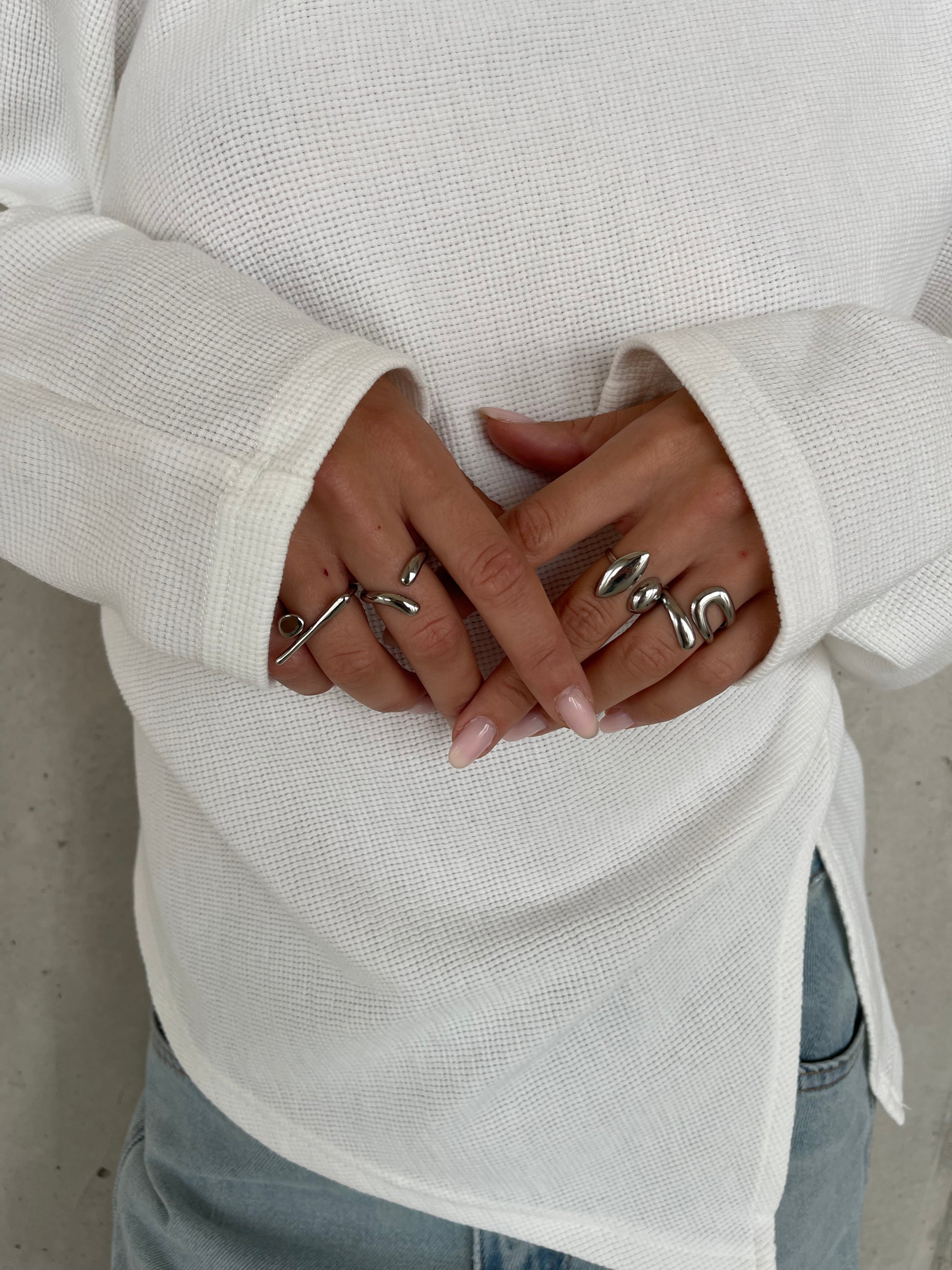 Eclipse | Geometric Ring - Silver