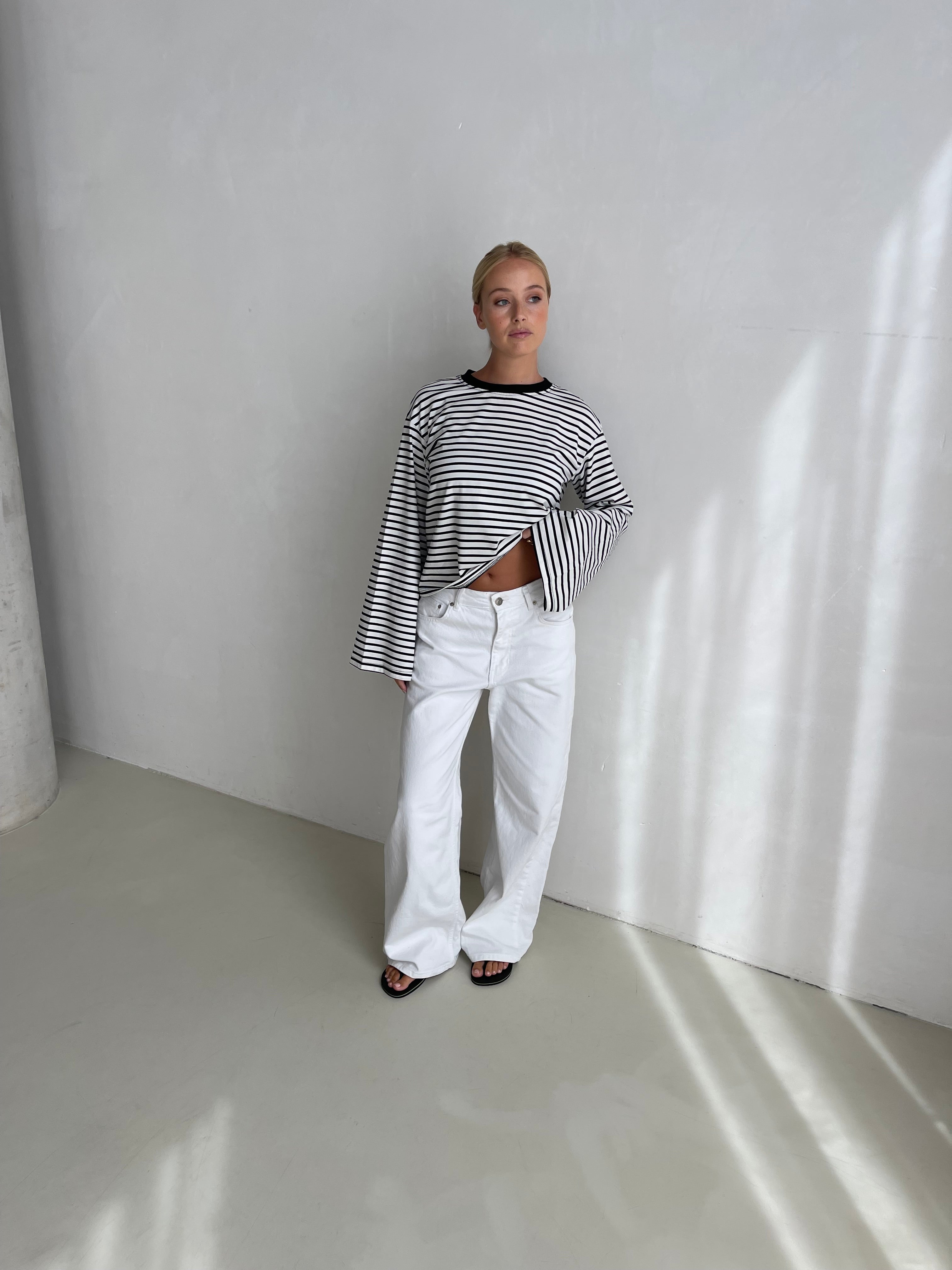 Addison | Striped Wide Sleeve Top