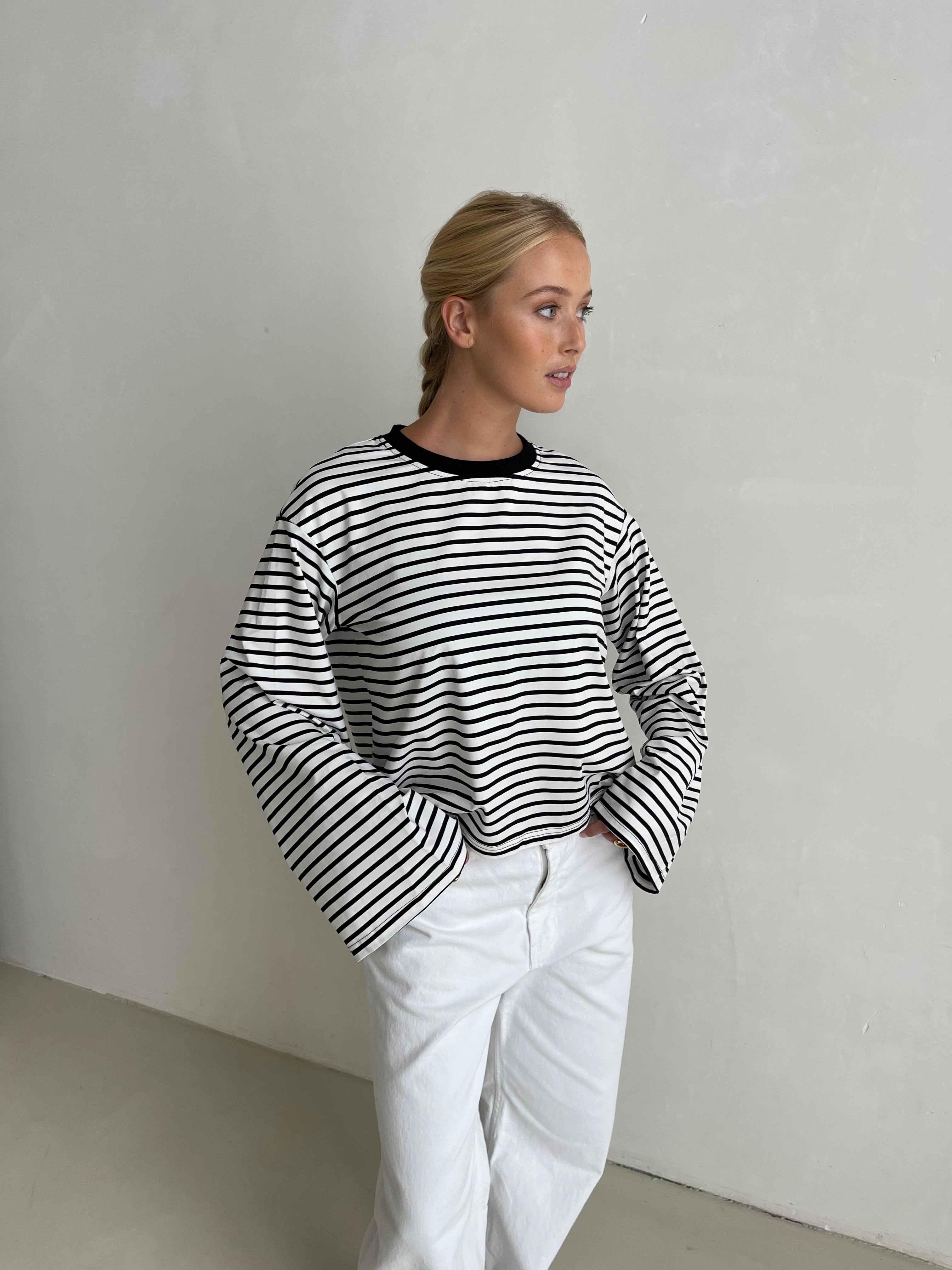 Addison | Striped Wide Sleeve Top
