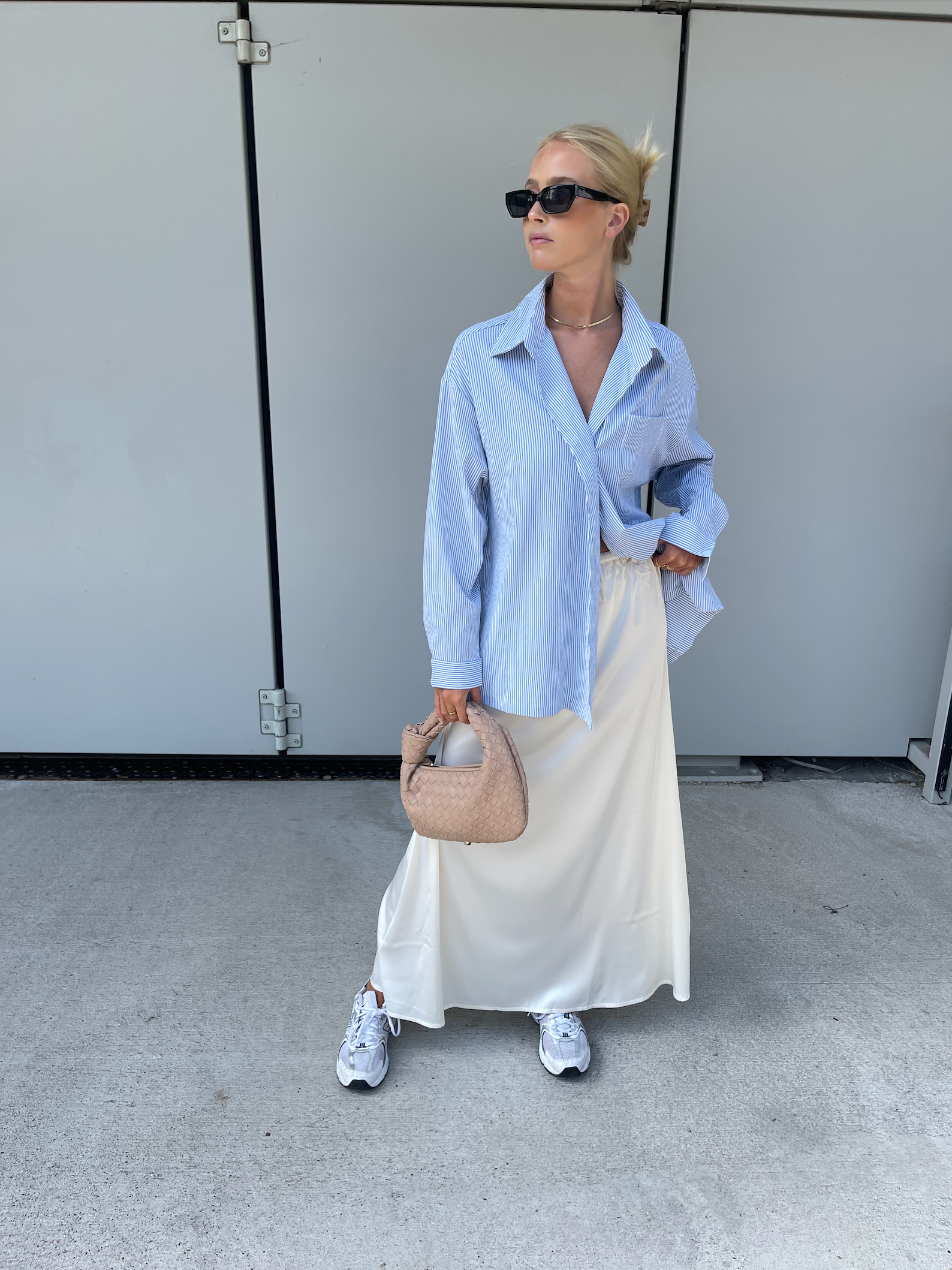 Ivy | Satin Skirt - Cream